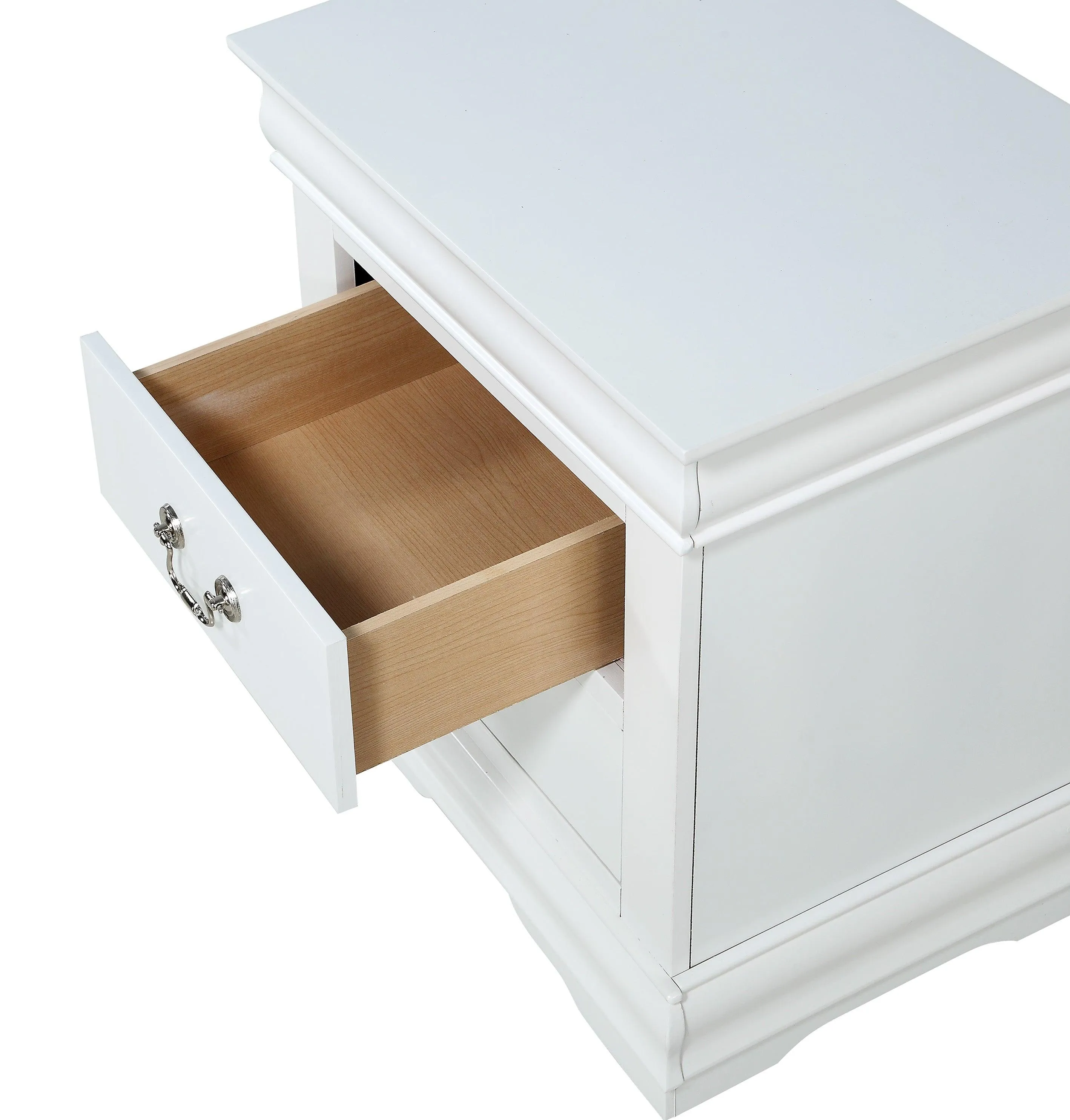Louis Philip White Sleigh Bedroom Set - Image 6