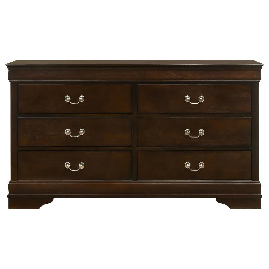 Louis Philippe White 5-Piece King Panel Bedroom Set with High Headboard - Image 9