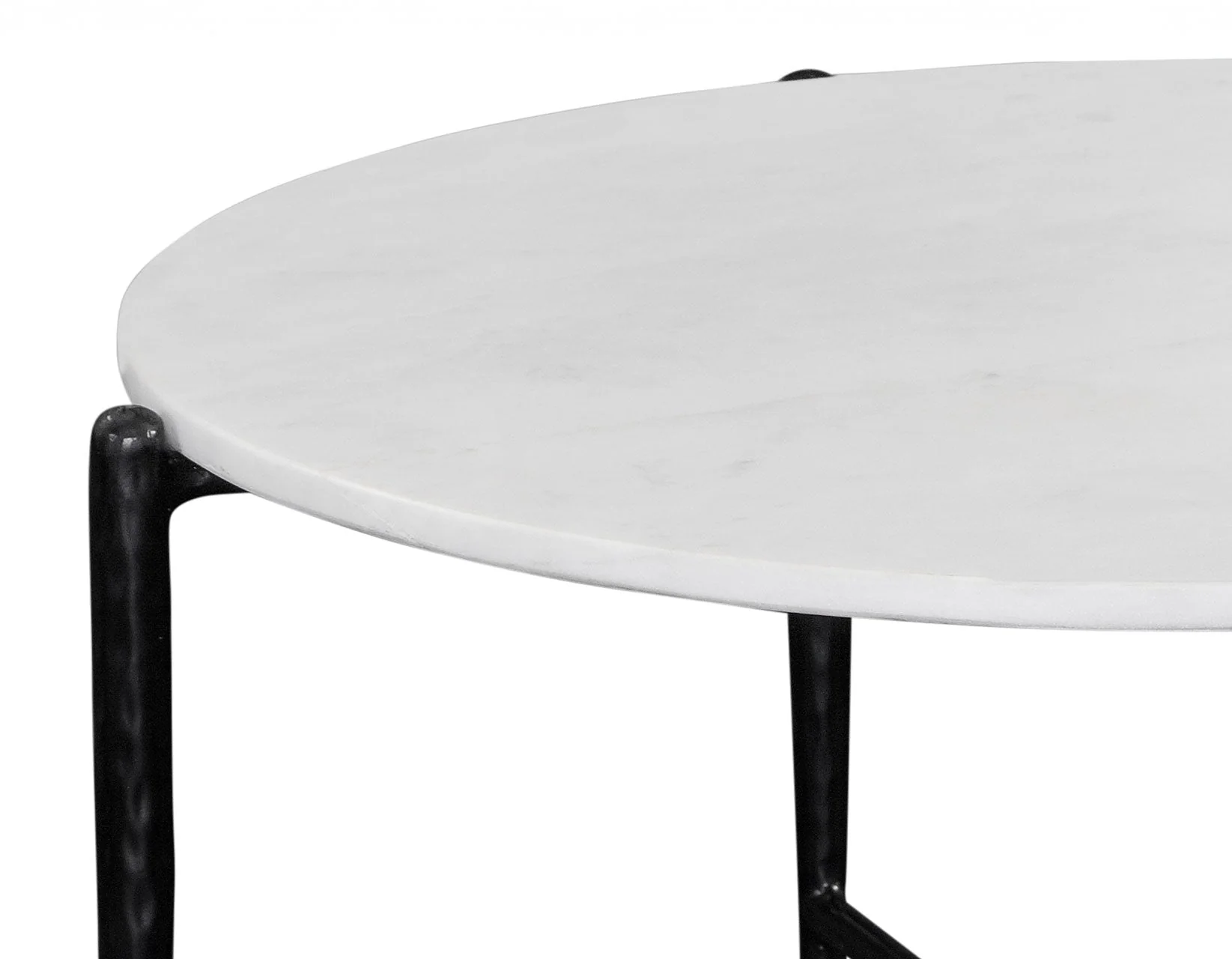 Loxie White 3-Piece Round Solid Marble Top Table Set - Image 12