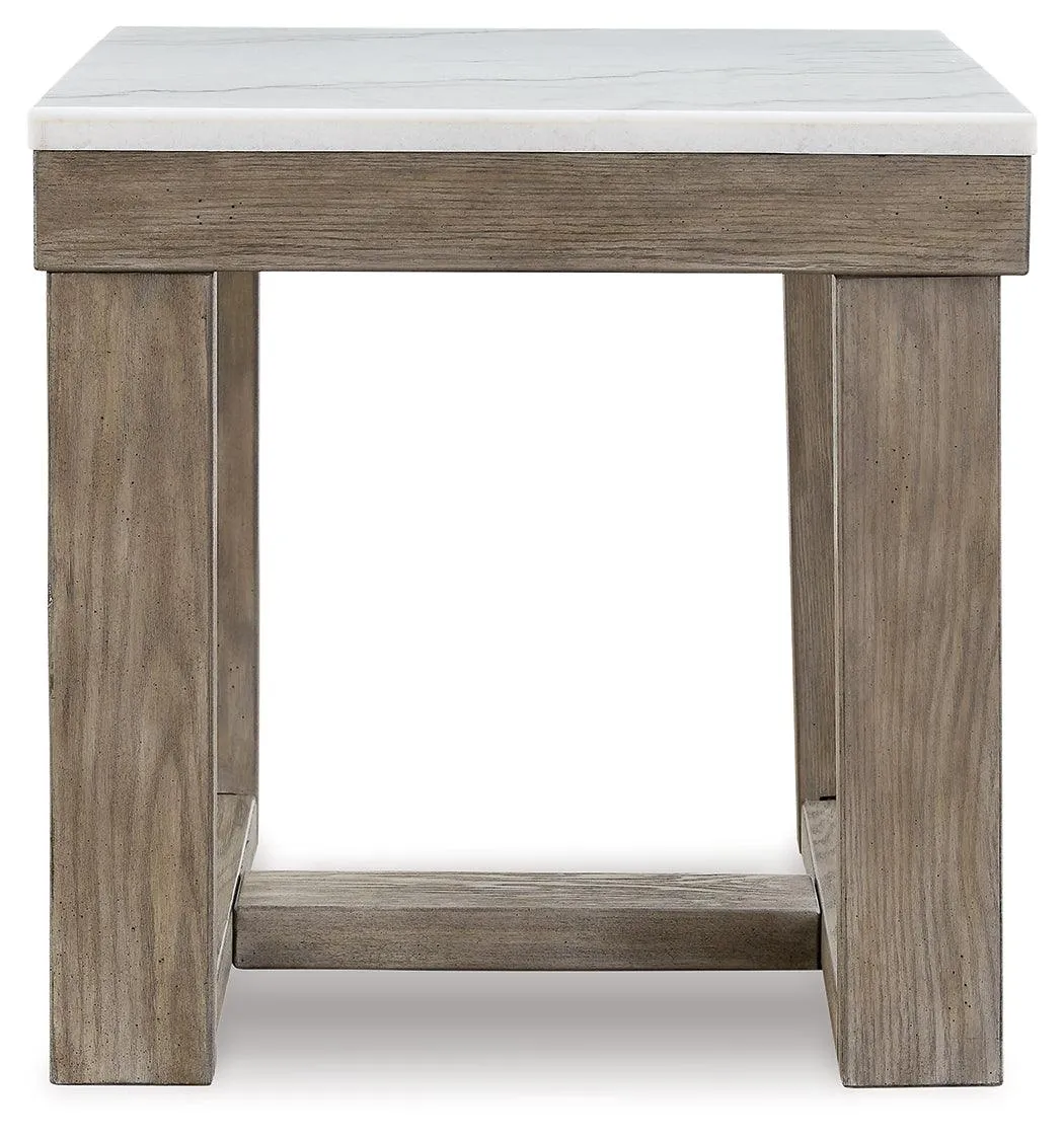 Loyaska Brown/Ivory End Table - Image 2