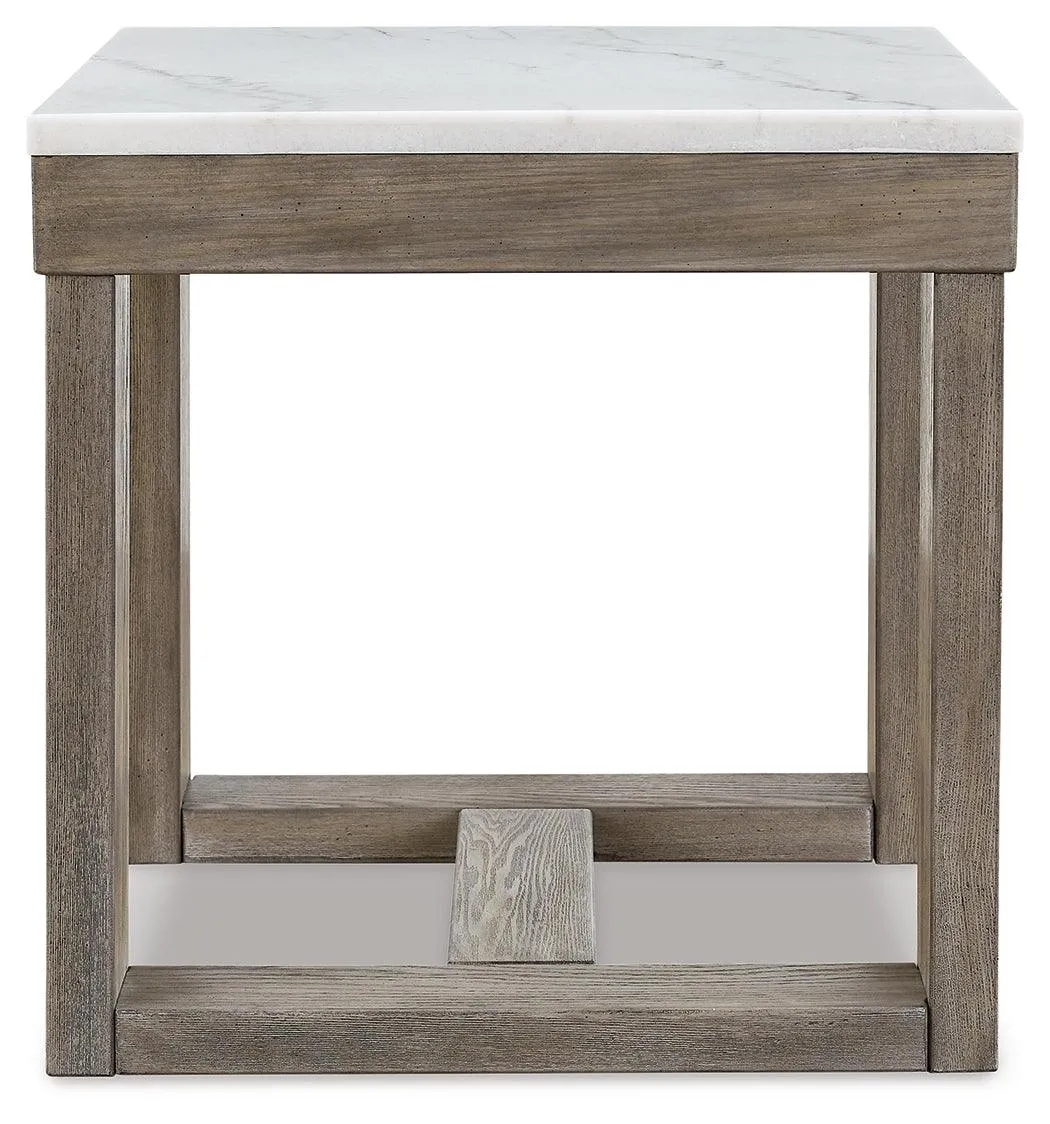 Loyaska Brown/Ivory End Table - Image 3