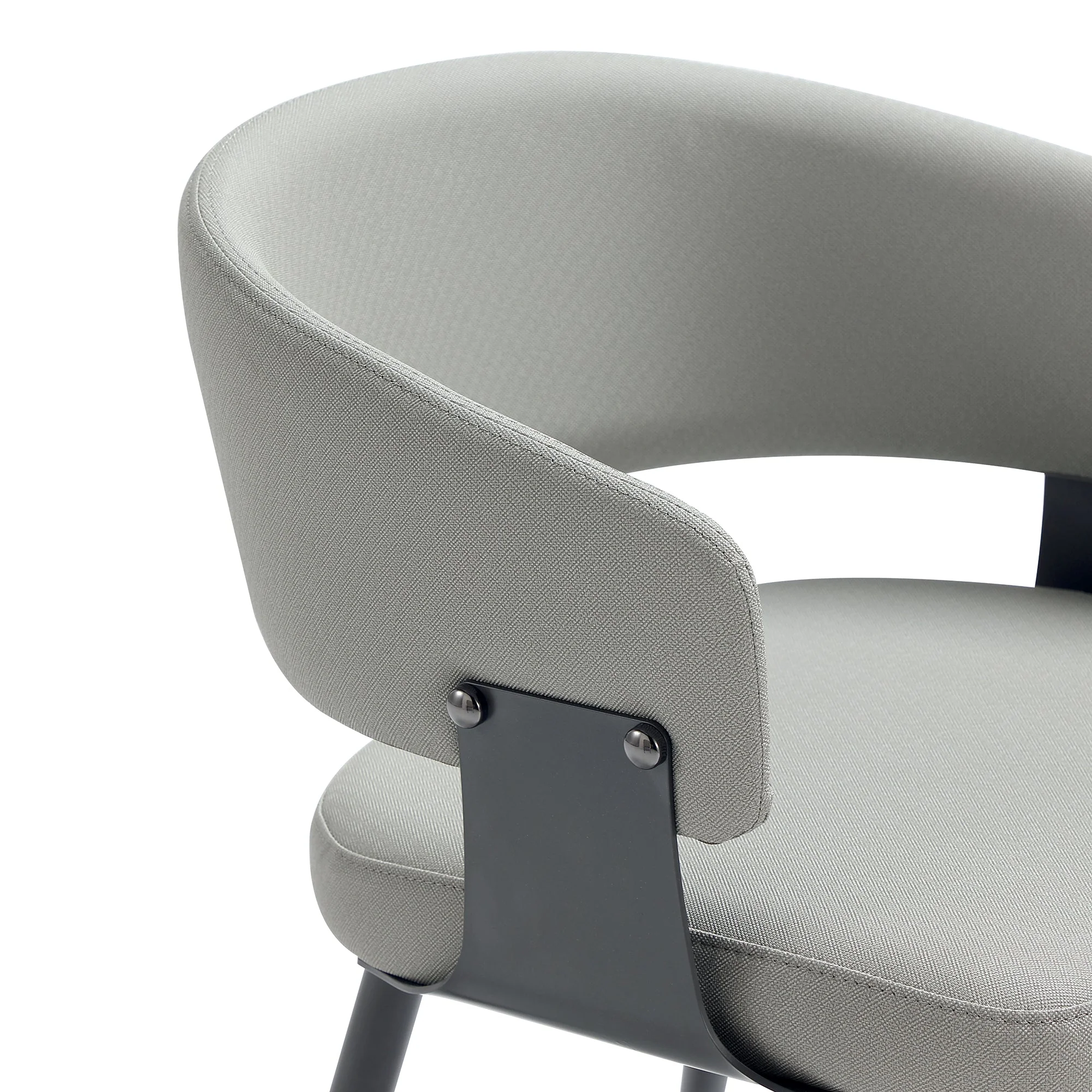 Luce Dining Chair in Stone Grey (set of 4) - Image 5