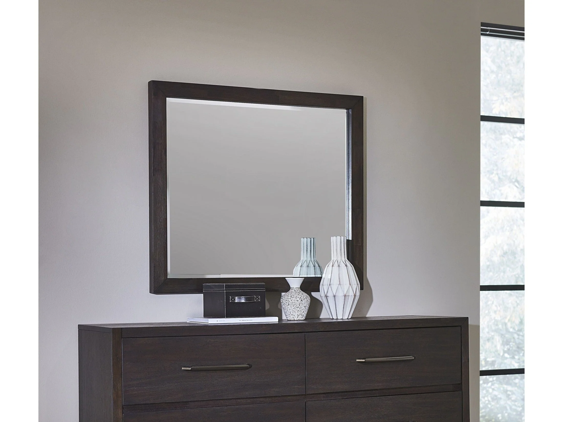 Lucerne Mirror in Vintage Coffee
