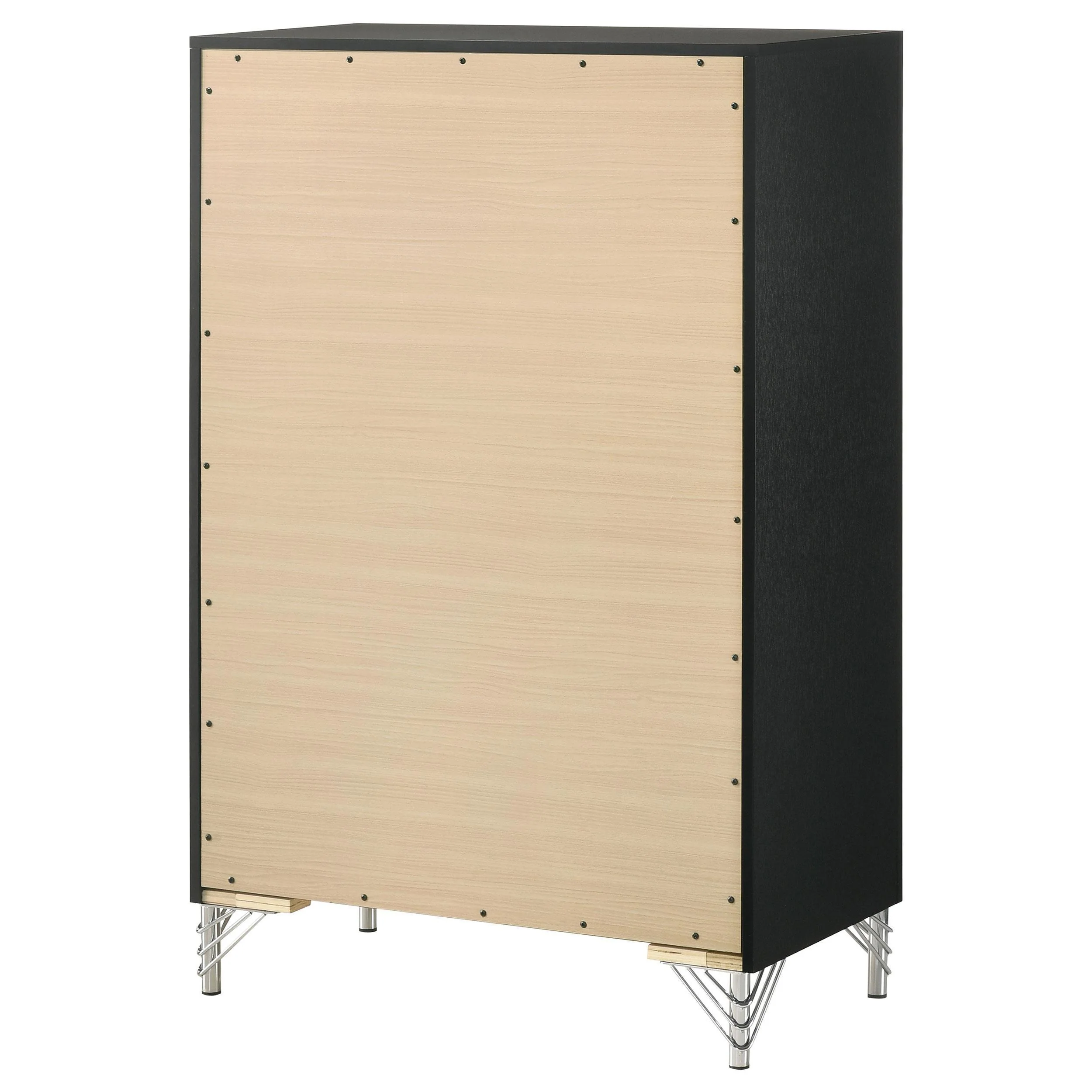 Lucia 5-drawer Bedroom Chest of Drawers Black - Image 7