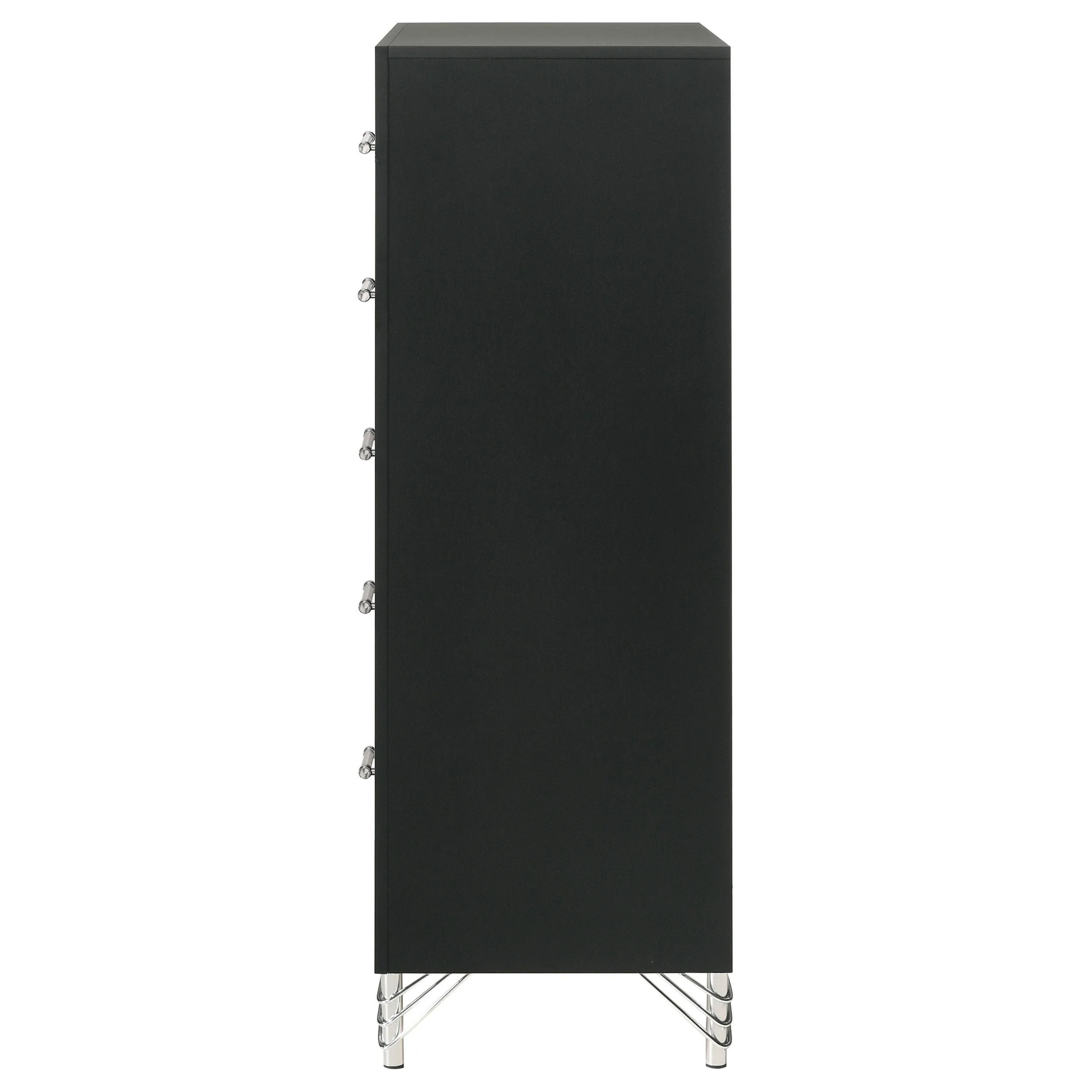 Lucia 5-drawer Bedroom Chest of Drawers Black - Image 8