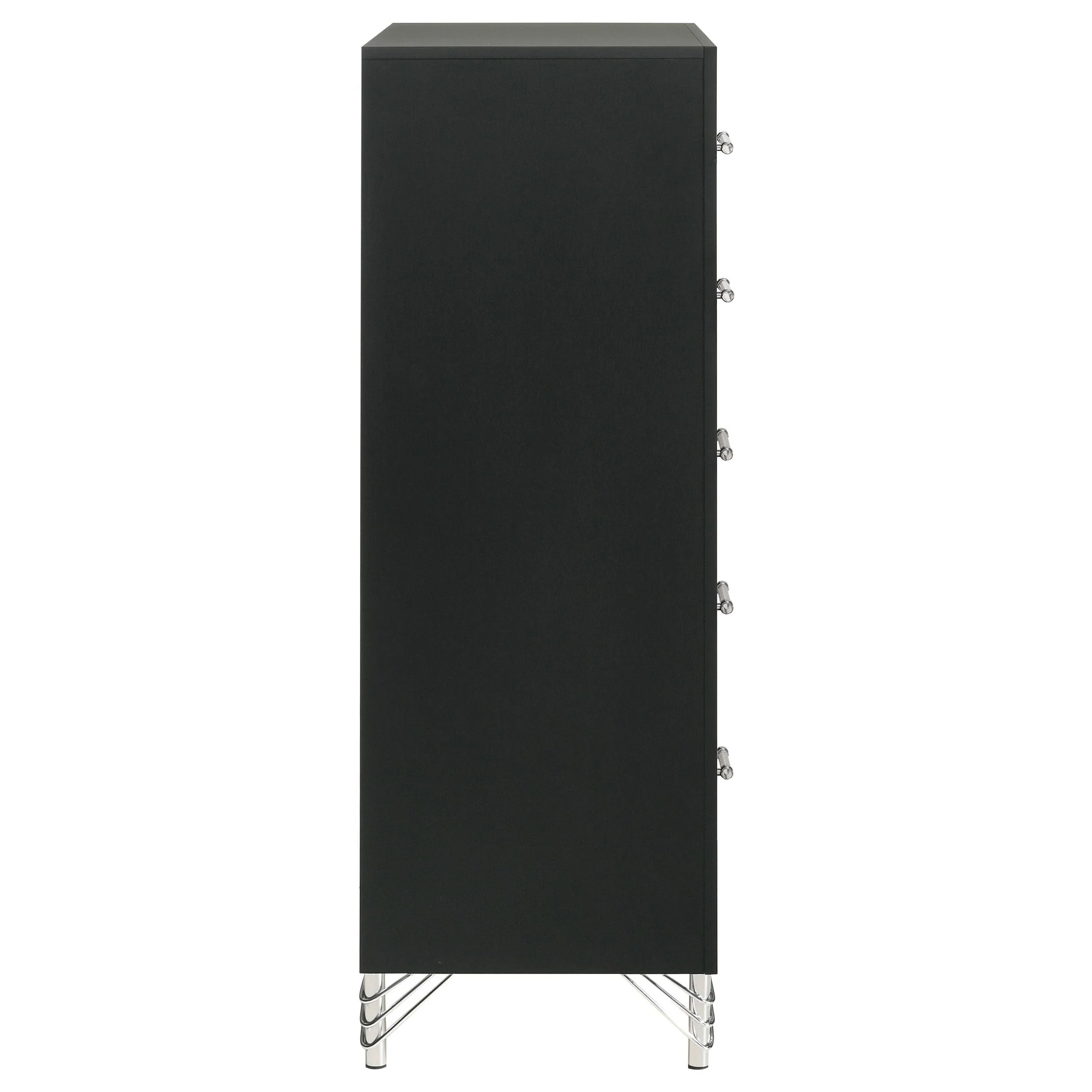 Lucia 5-drawer Bedroom Chest of Drawers Black - Image 9