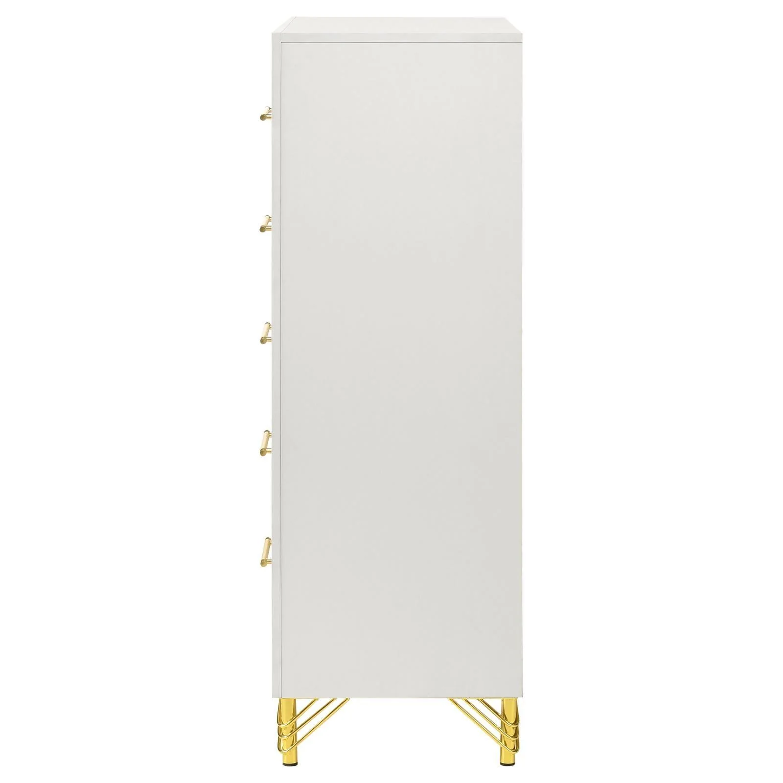 Lucia 5-drawer Bedroom Chest White - Image 8