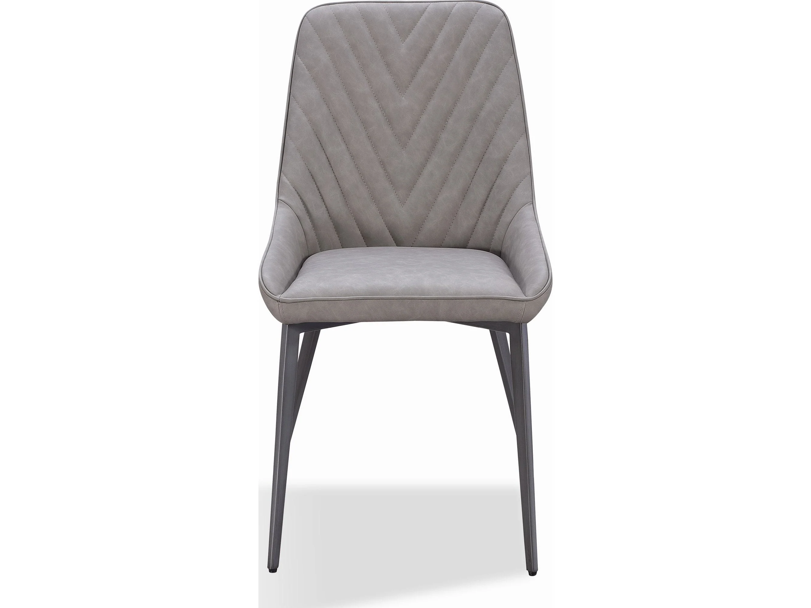 Lucia Anchor Gray/Gunmetal Metal Leg Upholstered Dining Chair (Set of 2)