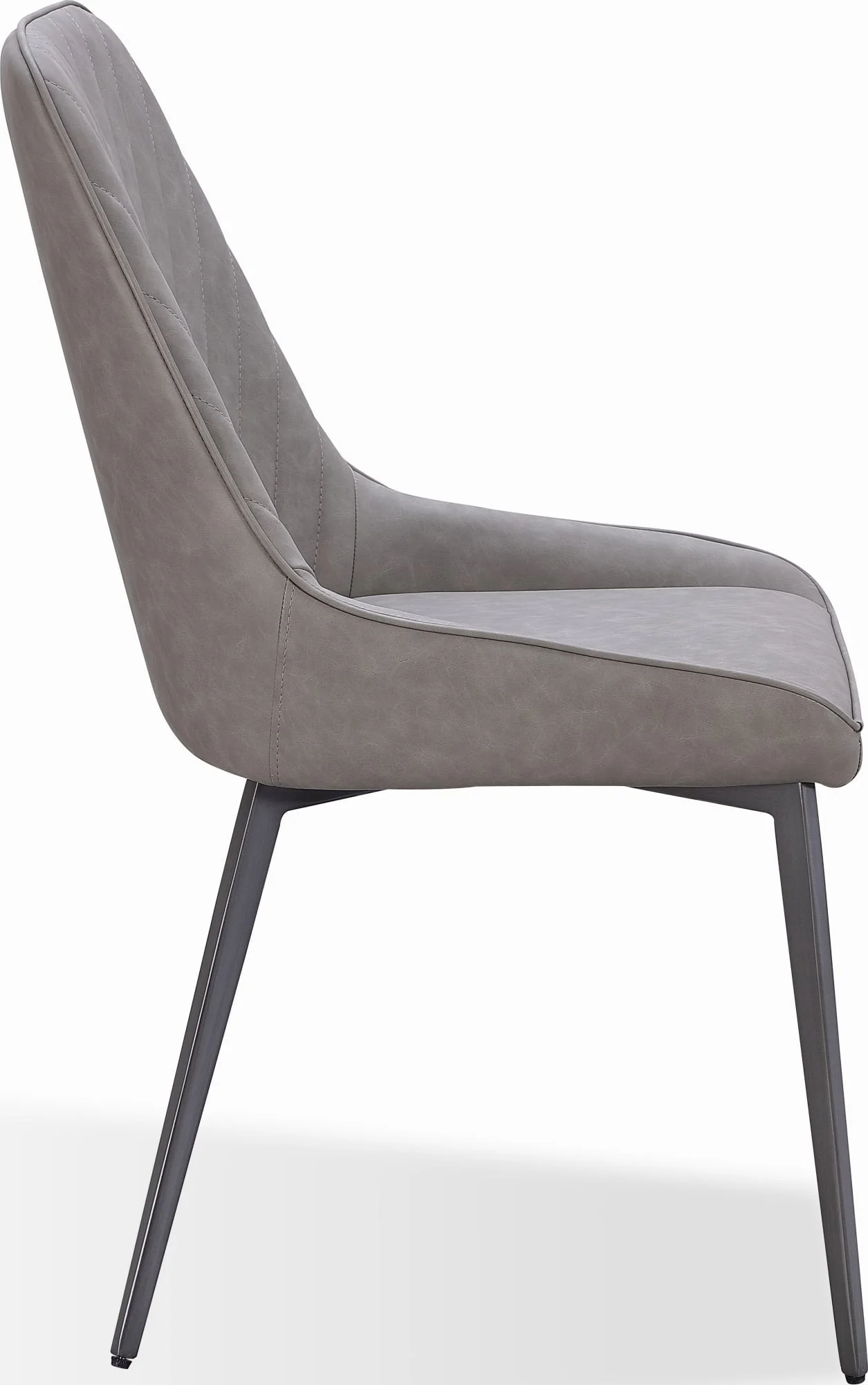 Lucia Anchor Gray/Gunmetal Metal Leg Upholstered Dining Chair (Set of 2) - Image 4