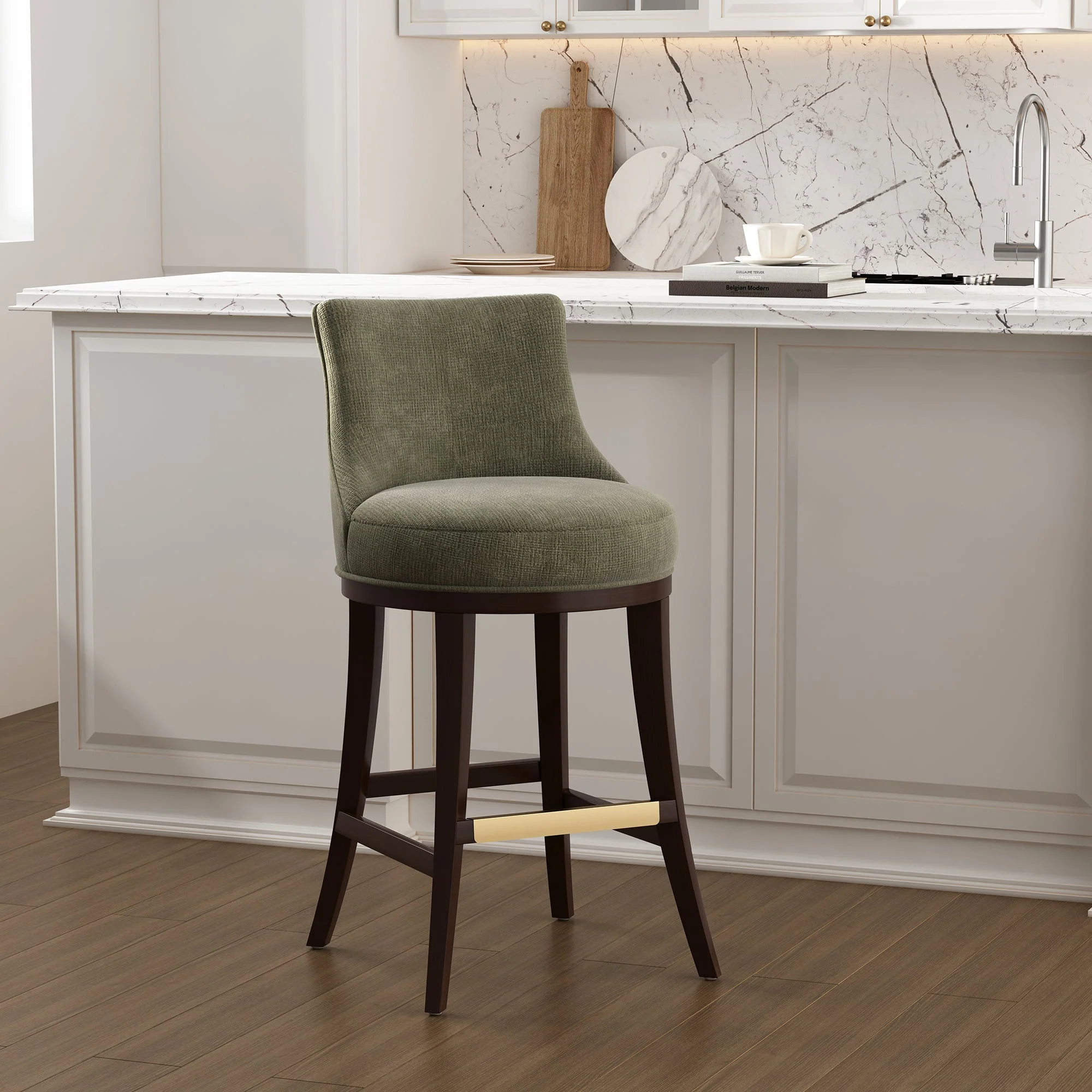 Lucia Barstool in Leaf Green - Image 2