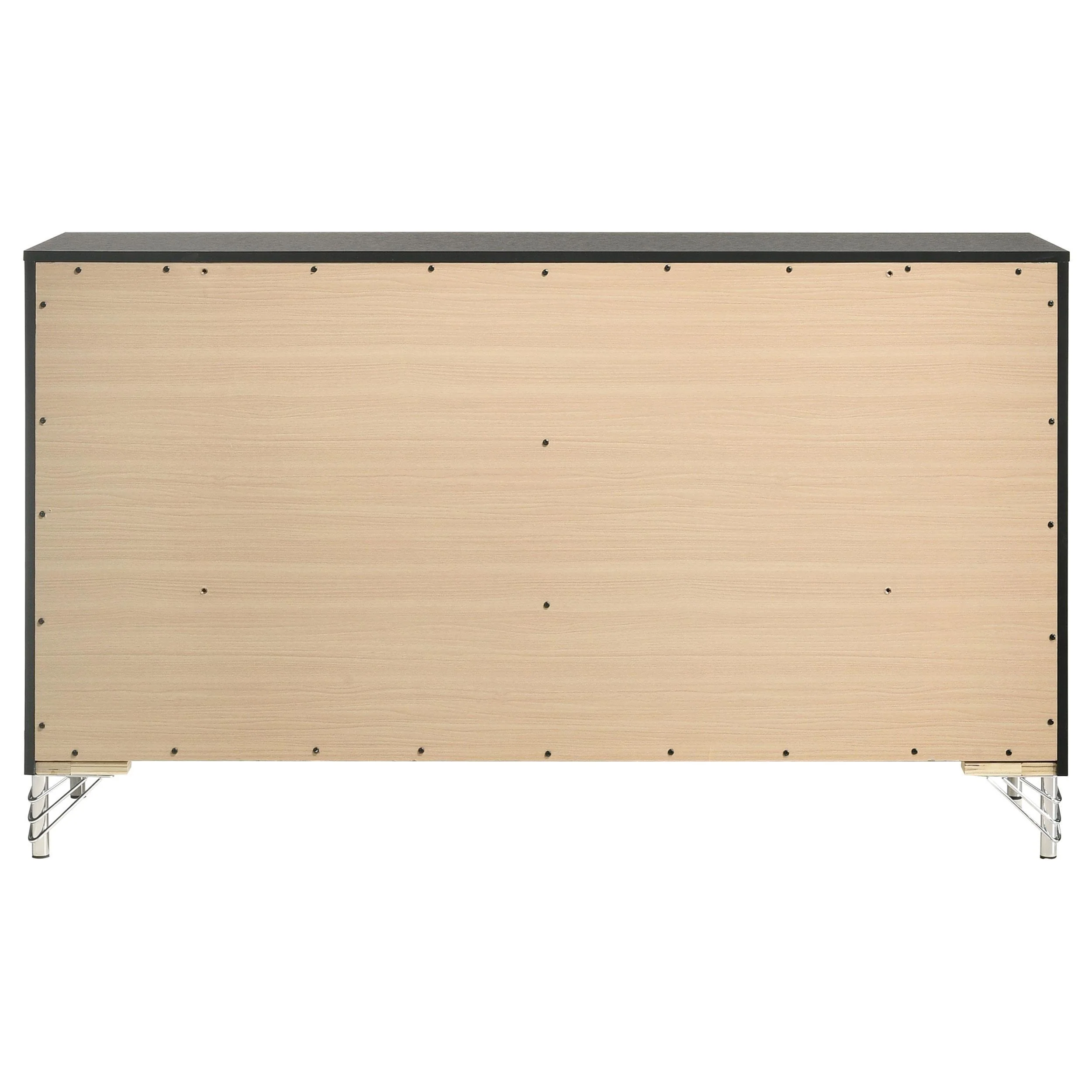 Lucia Black 6-drawer Dresser Cabinet - Image 6