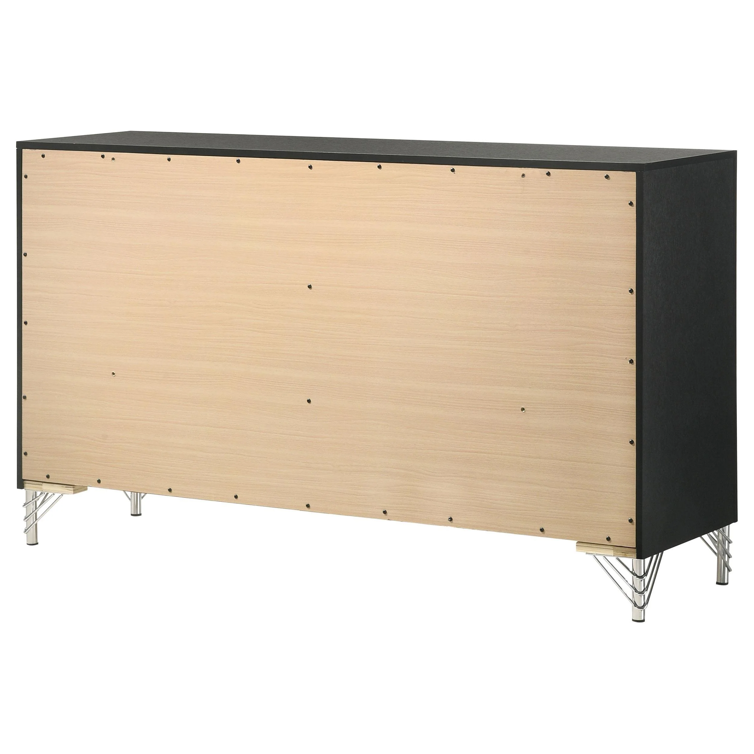 Lucia Black 6-drawer Dresser Cabinet - Image 7