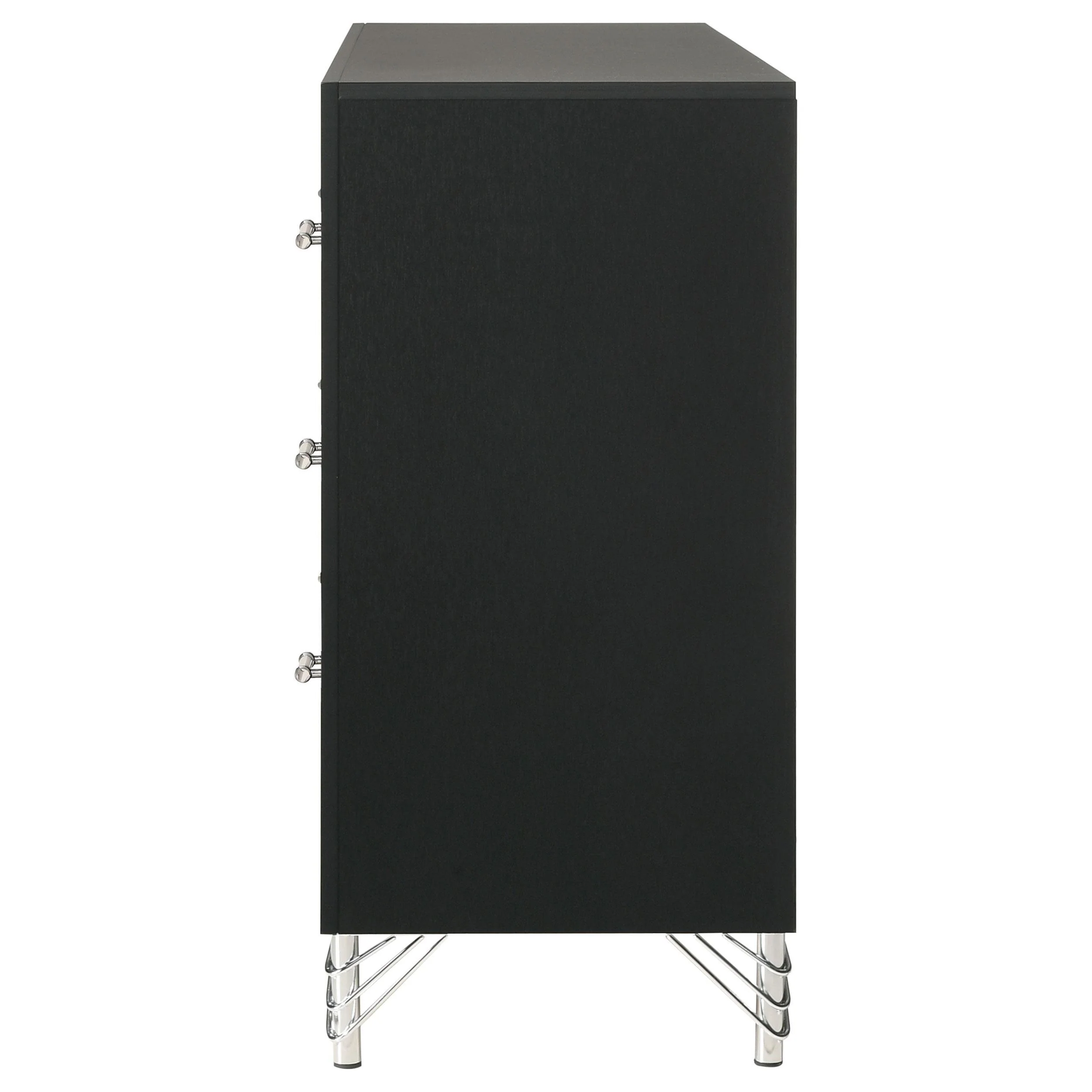 Lucia Black 6-drawer Dresser Cabinet - Image 8