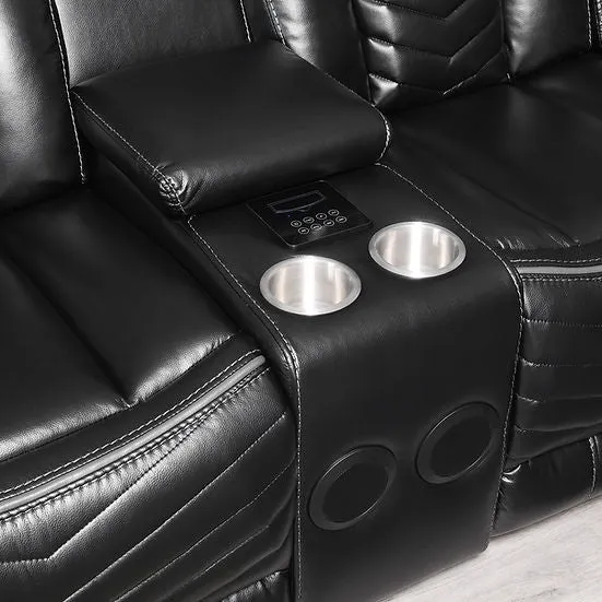 Lucky Charm Black Sectional - Image 2