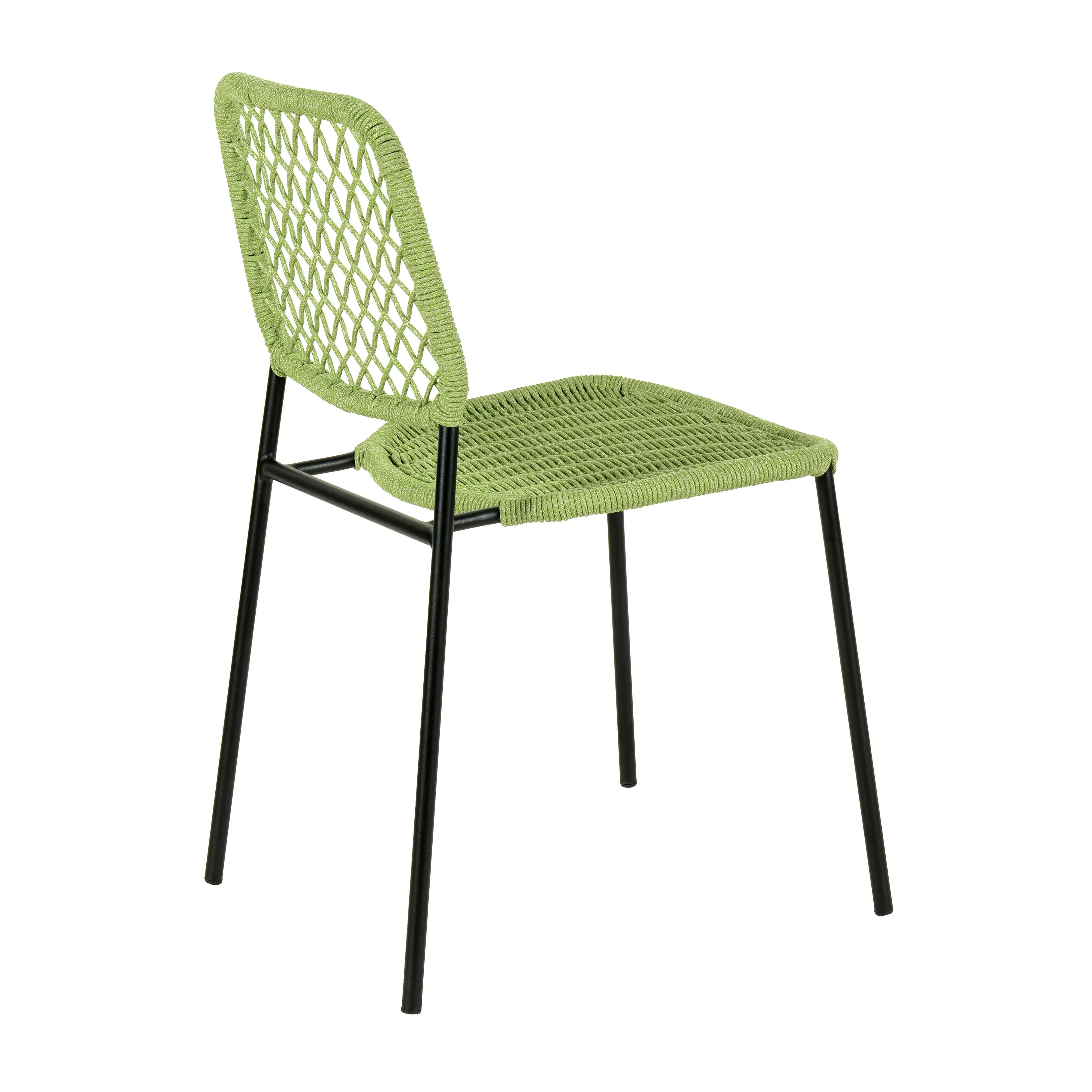 Lucy Dyed Cord Stackable Outdoor Dining Chair - Image 4