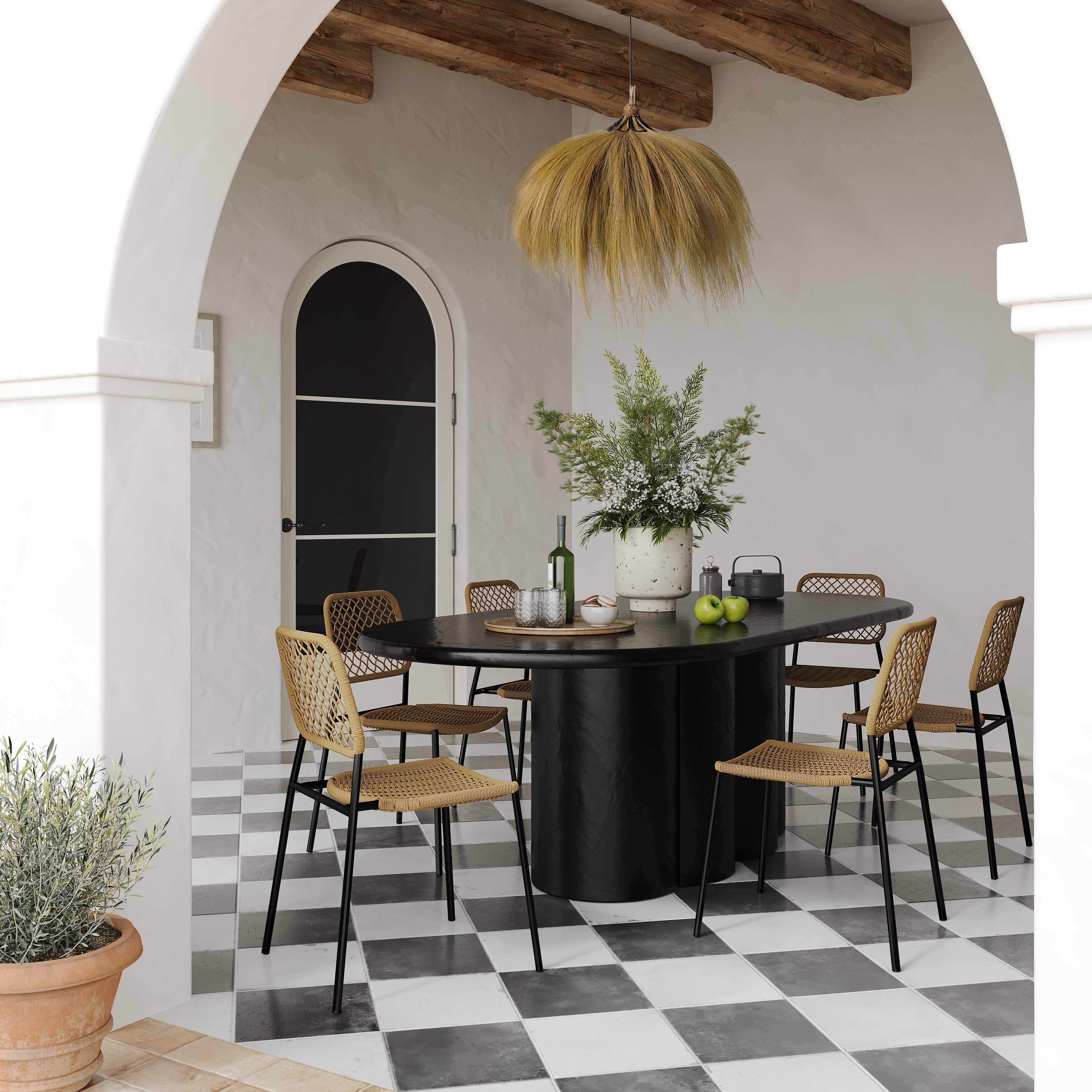 Lucy Dyed Cord Stackable Outdoor Dining Chair - Image 9