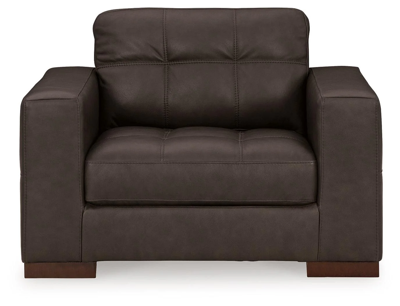 Luigi Thunder Oversized Leather Chair - Image 2