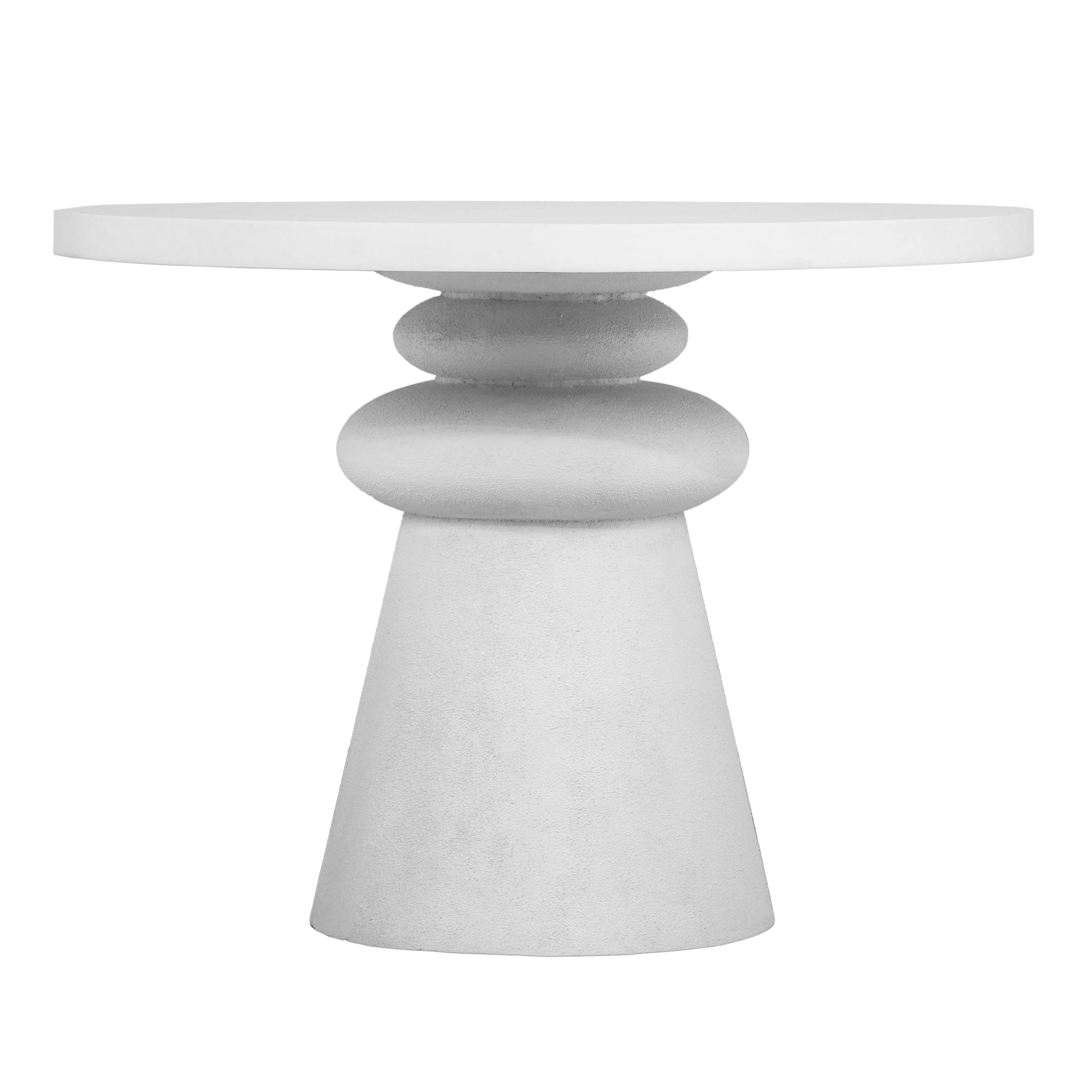 Lupita White 42" Round Dinette Table - Image 6