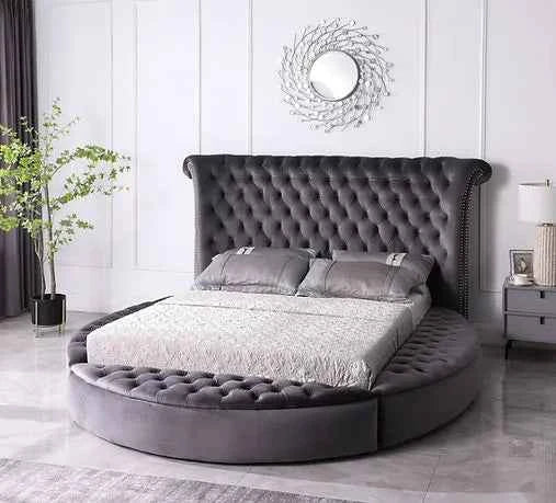 Lux Grey Queen Platform Bed - Image 2