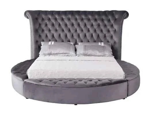 Lux Grey Queen Platform Bed - Image 3