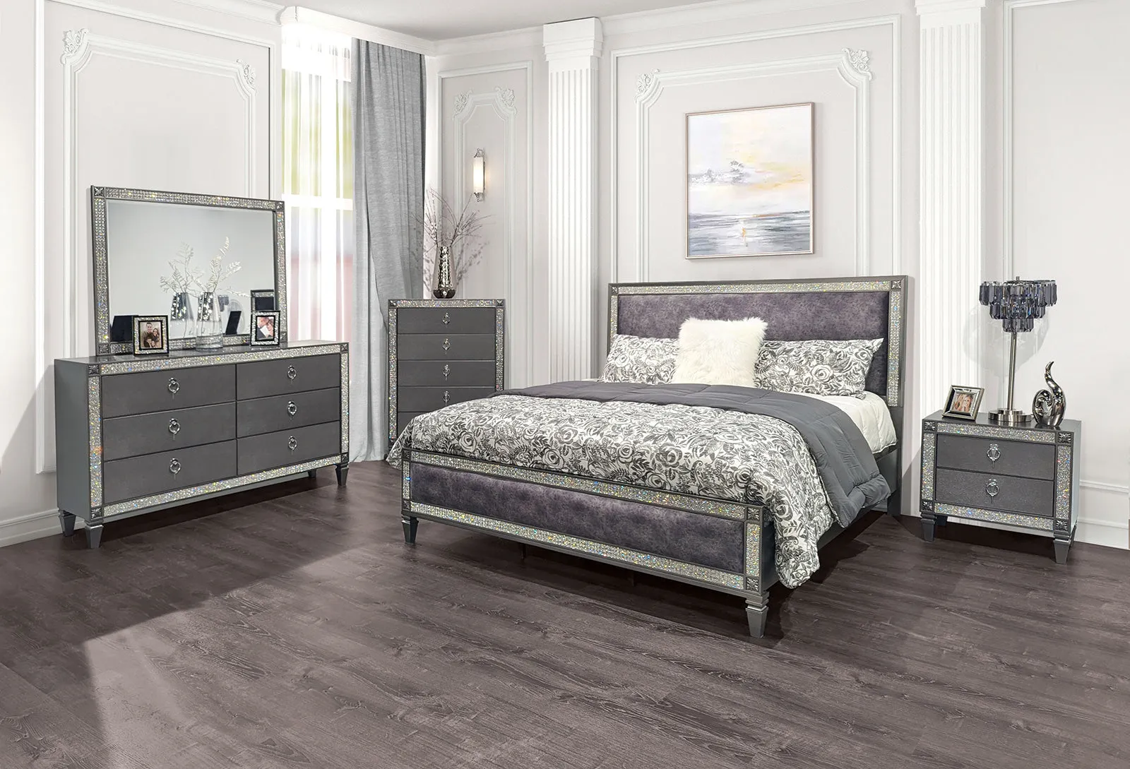 Lyanne Gray Full Bed - Image 2