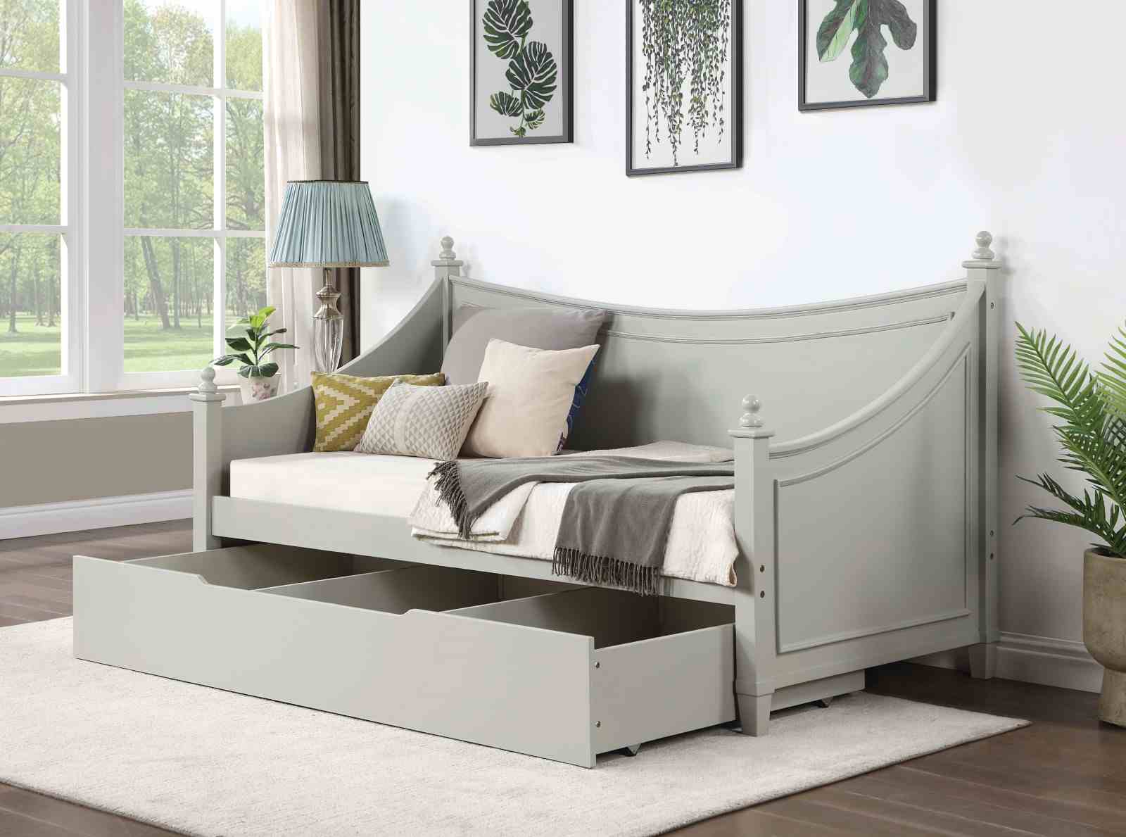 Lycoris Light Gray Twin Daybed - Image 2