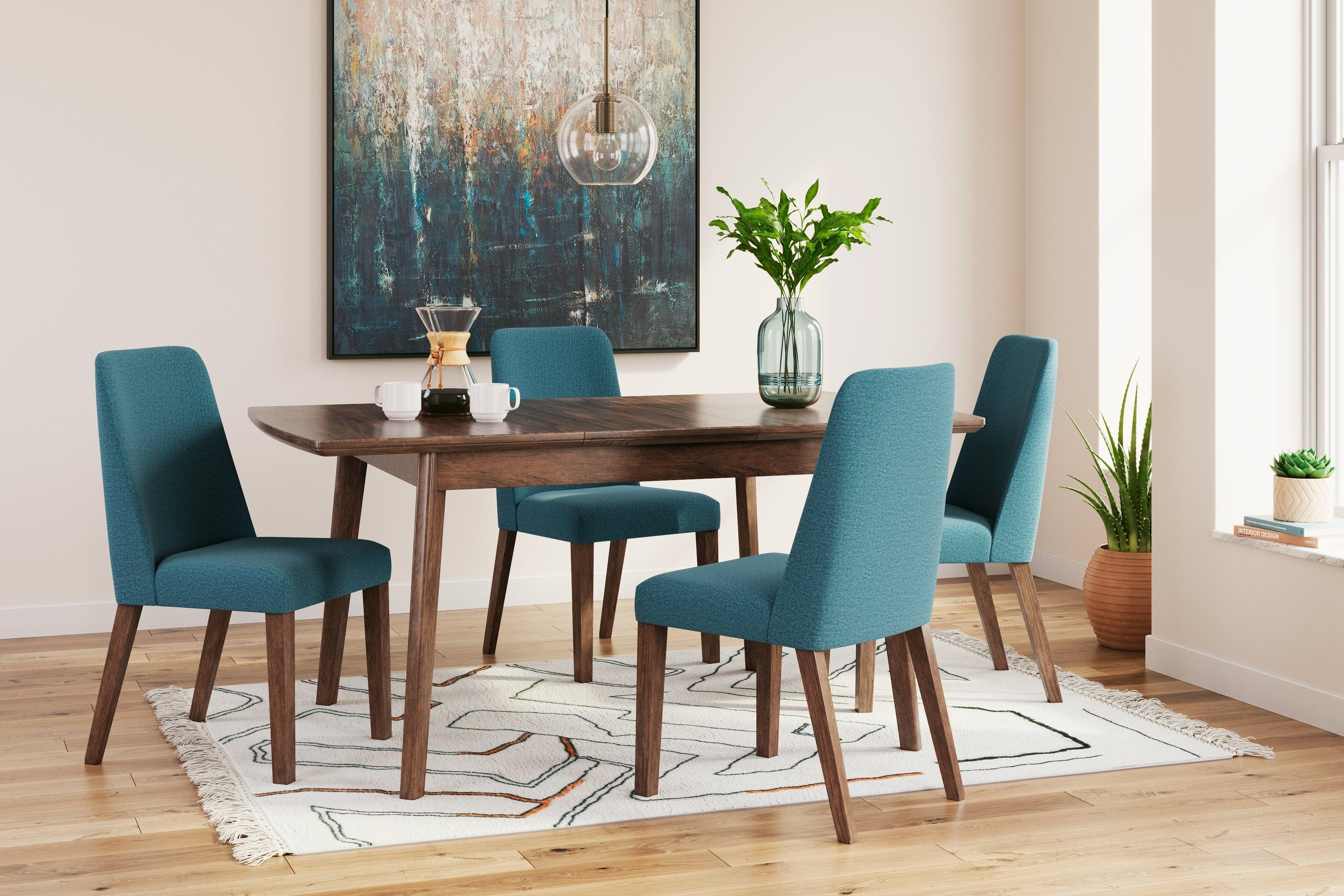Lyncott Blue/Brown Dining Chair, Set of 2 - Image 10