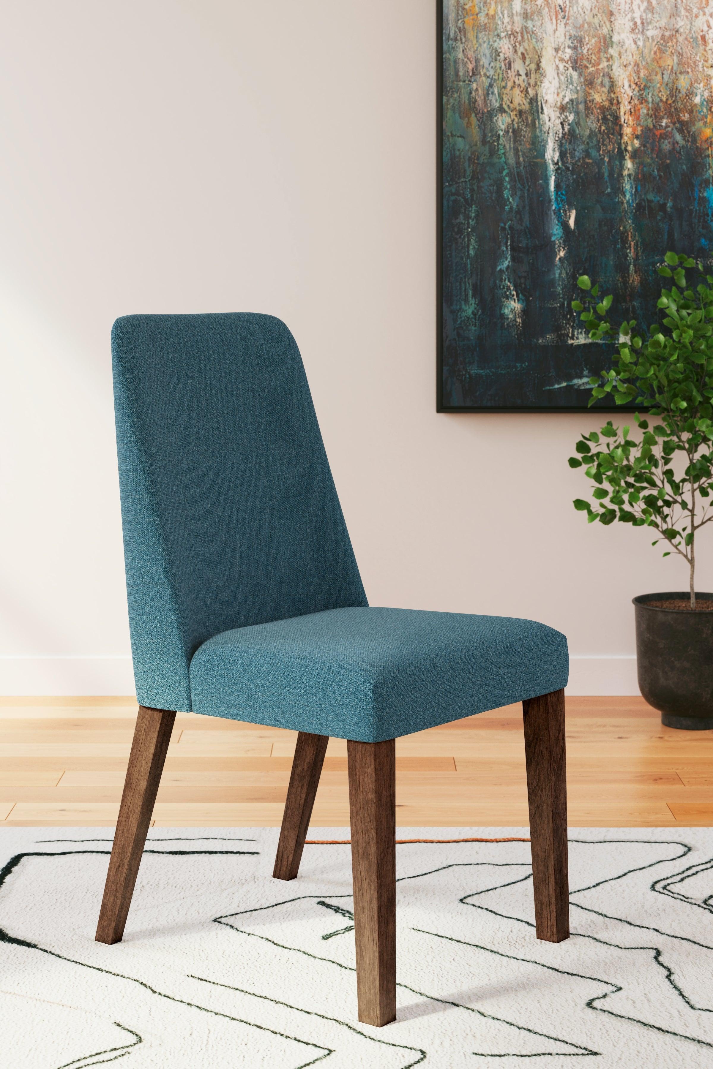 Lyncott Blue/Brown Dining Chair, Set of 2 - Image 11