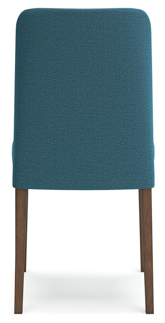 Lyncott Blue/Brown Dining Chair, Set of 2 - Image 3
