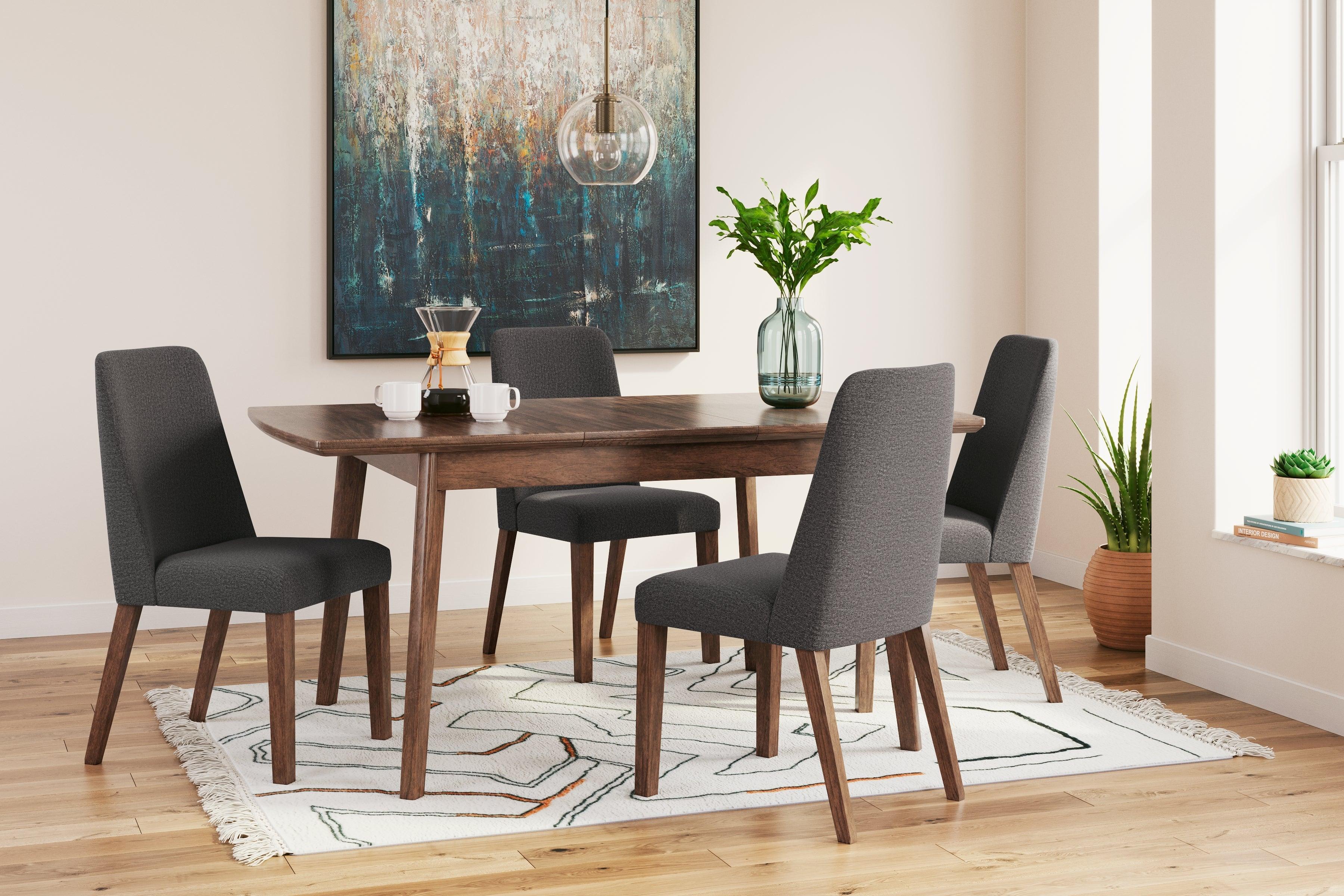 Lyncott Charcoal/Brown Dining Chair, Set of 2 - Image 10
