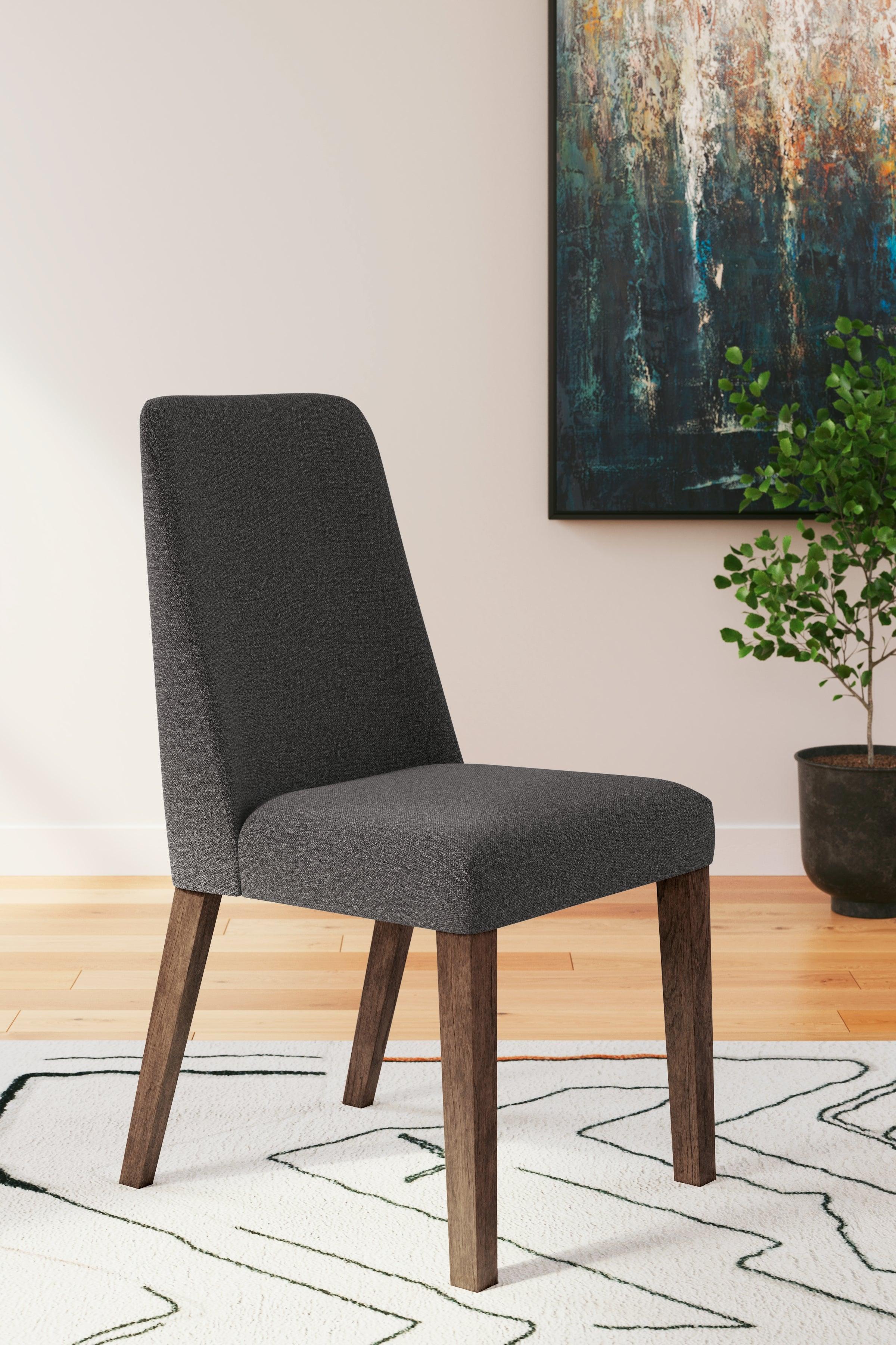 Lyncott Charcoal/Brown Dining Chair, Set of 2 - Image 11