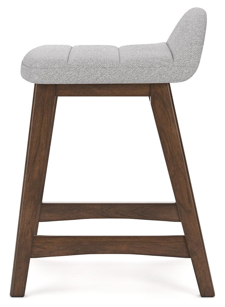 Lyncott Light Gray/Brown Counter Height Barstool, Set of 2 - Image 8