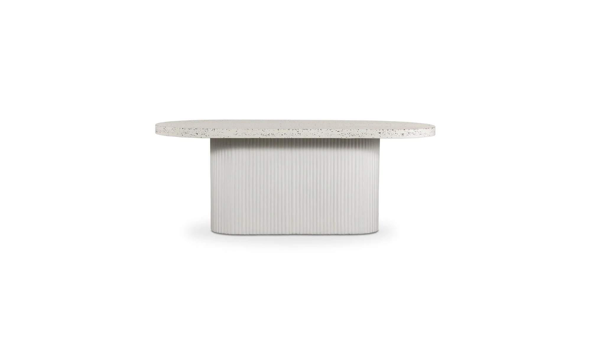 Lyon Outdoor Dining Table White Terrazzo