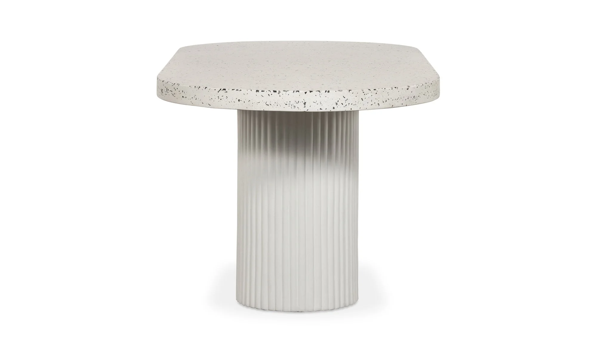 Lyon Outdoor Dining Table White Terrazzo - Image 3