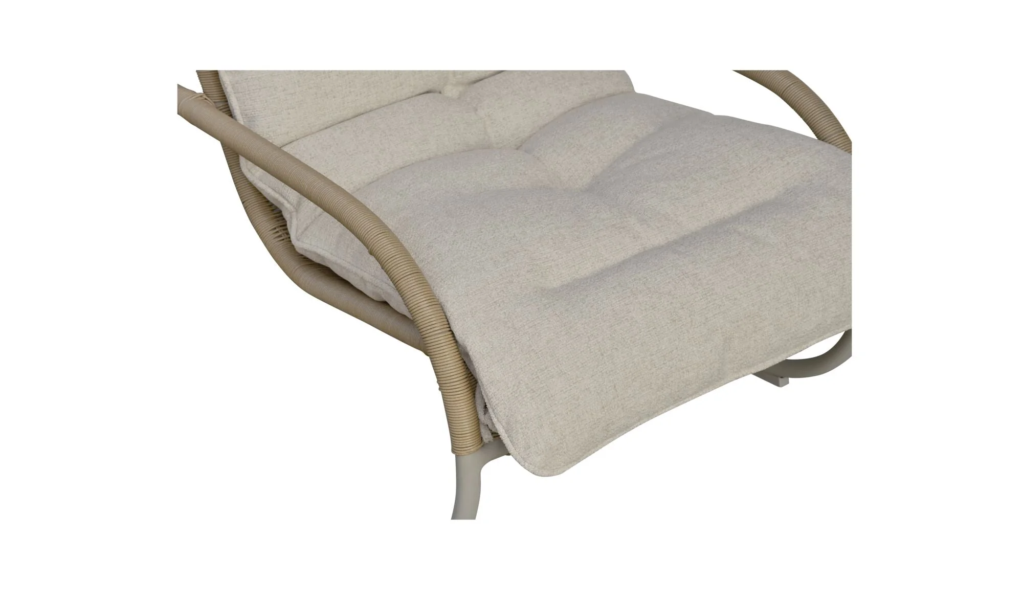 Lyra Outdoor Rocking Chair Beige - Image 9
