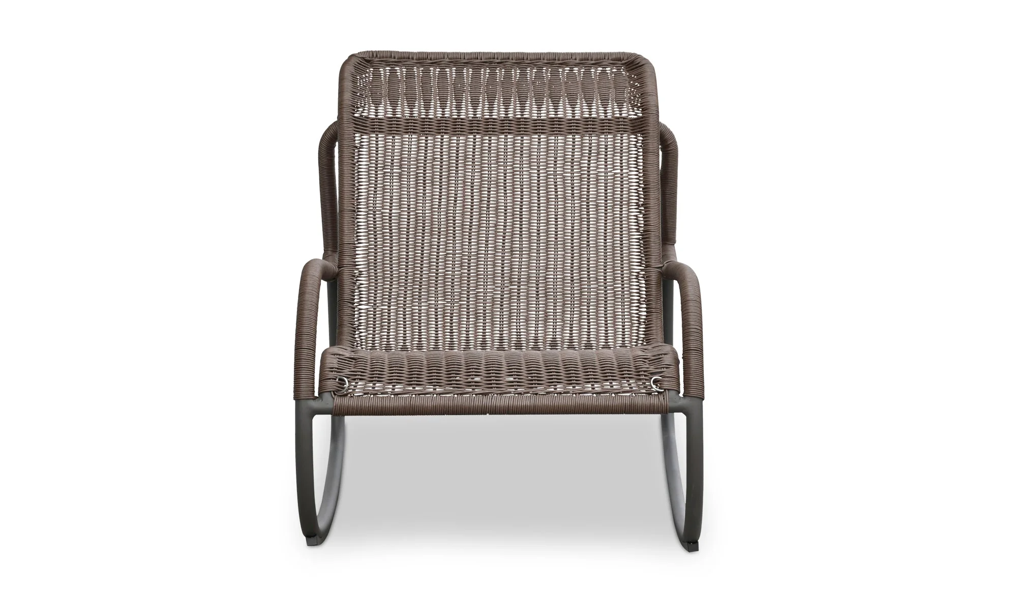 Lyra Outdoor Rocking Chair Brown - Image 5