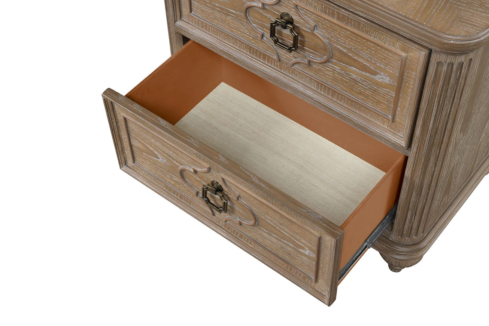 Lyris Rustic Oak Nightstand - Image 3