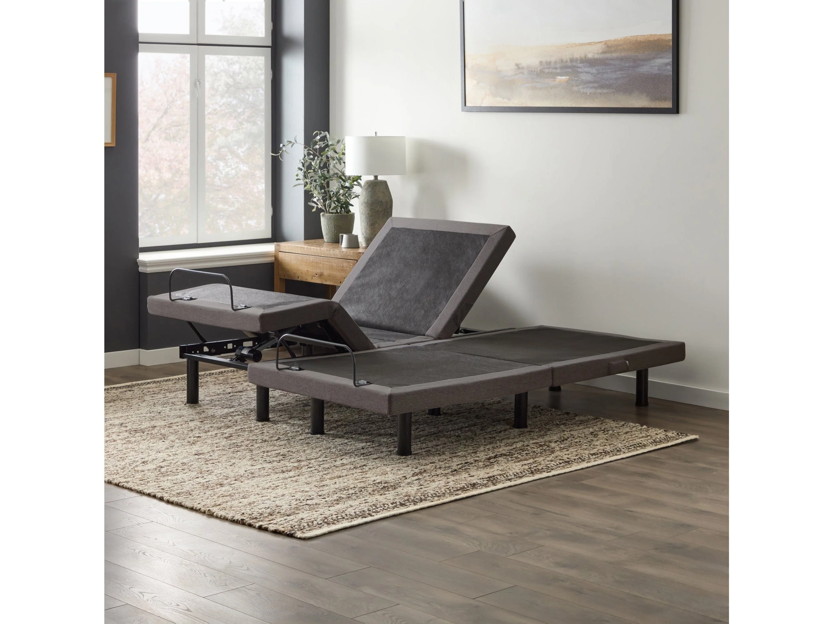 M455  Charcoal Twin XL Adjustable Bed Base