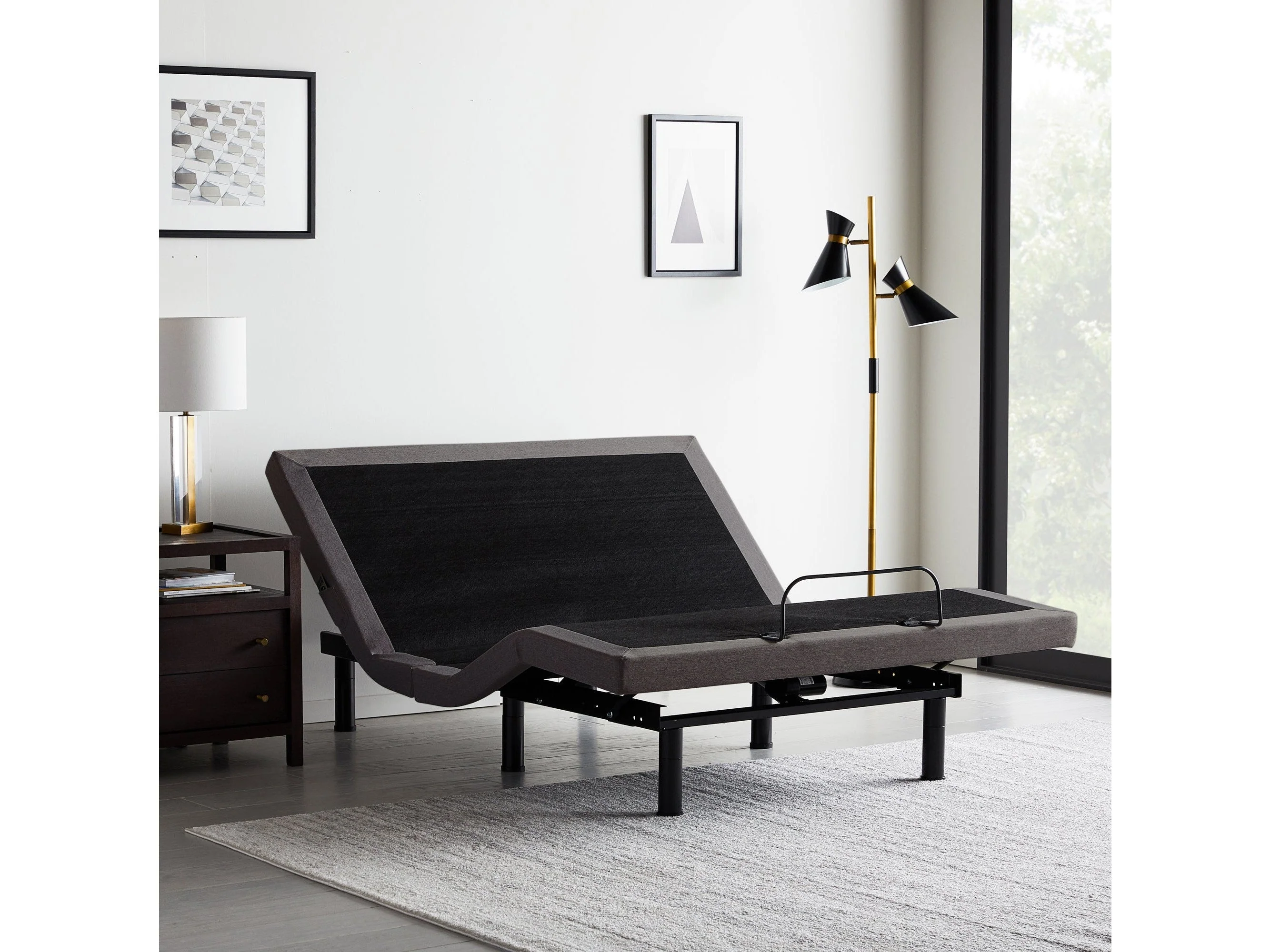 M555 Charcoal Split Cal King Adjustable Base