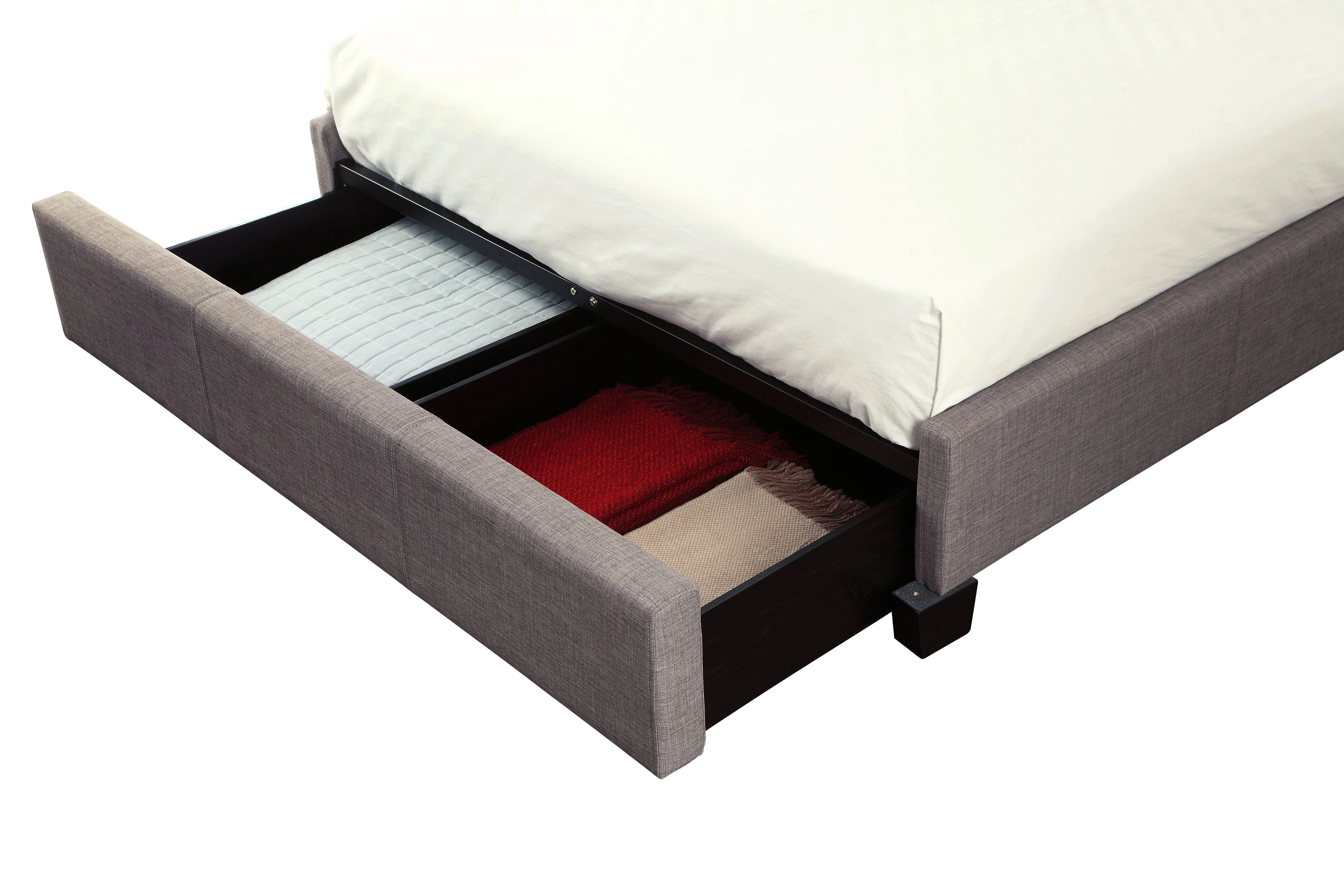 Madeleine Wingback Upholstered Platform Storage Bed - Image 7
