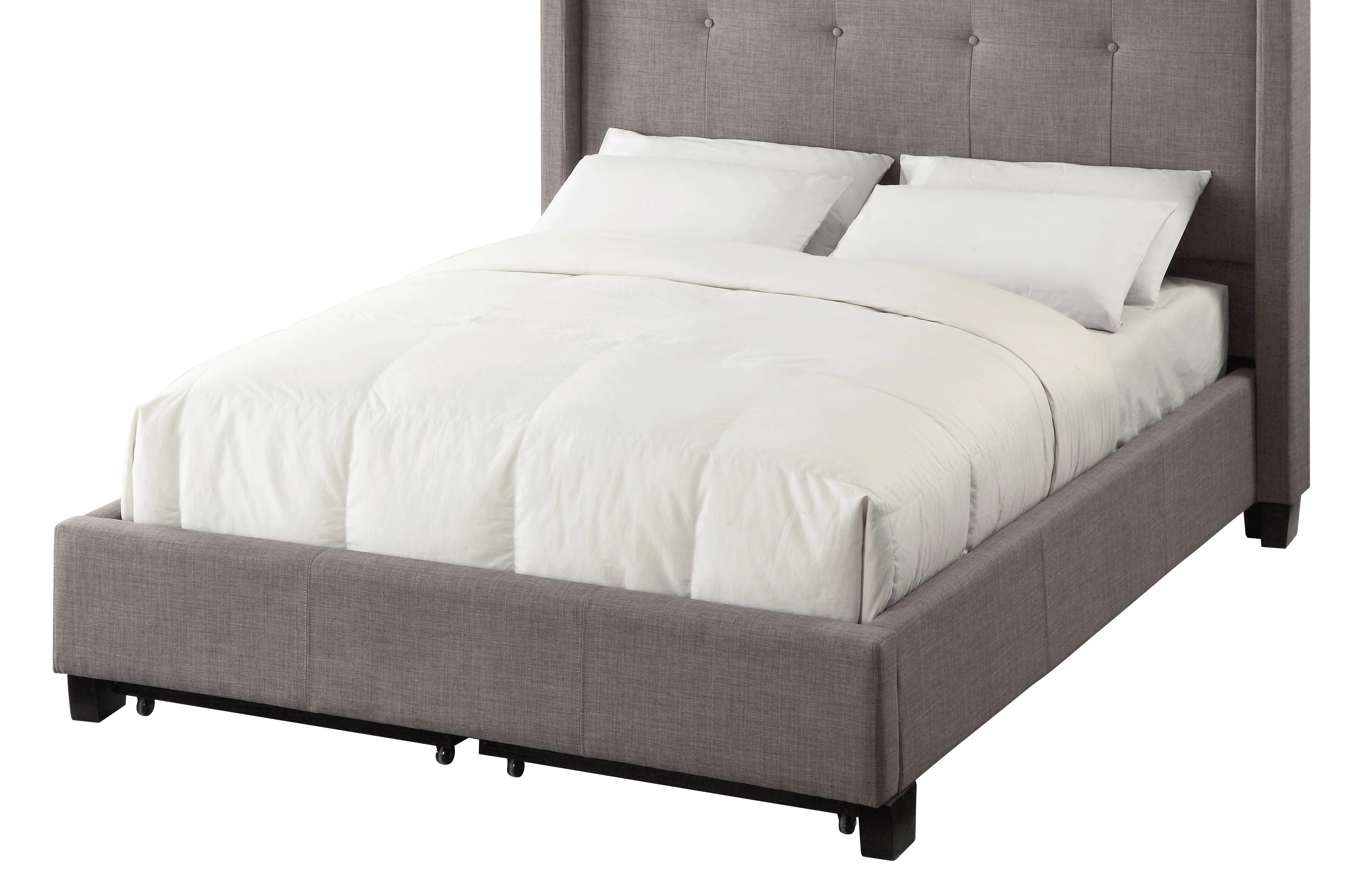 Madeleine Wingback Upholstered Platform Storage Bed - Image 5