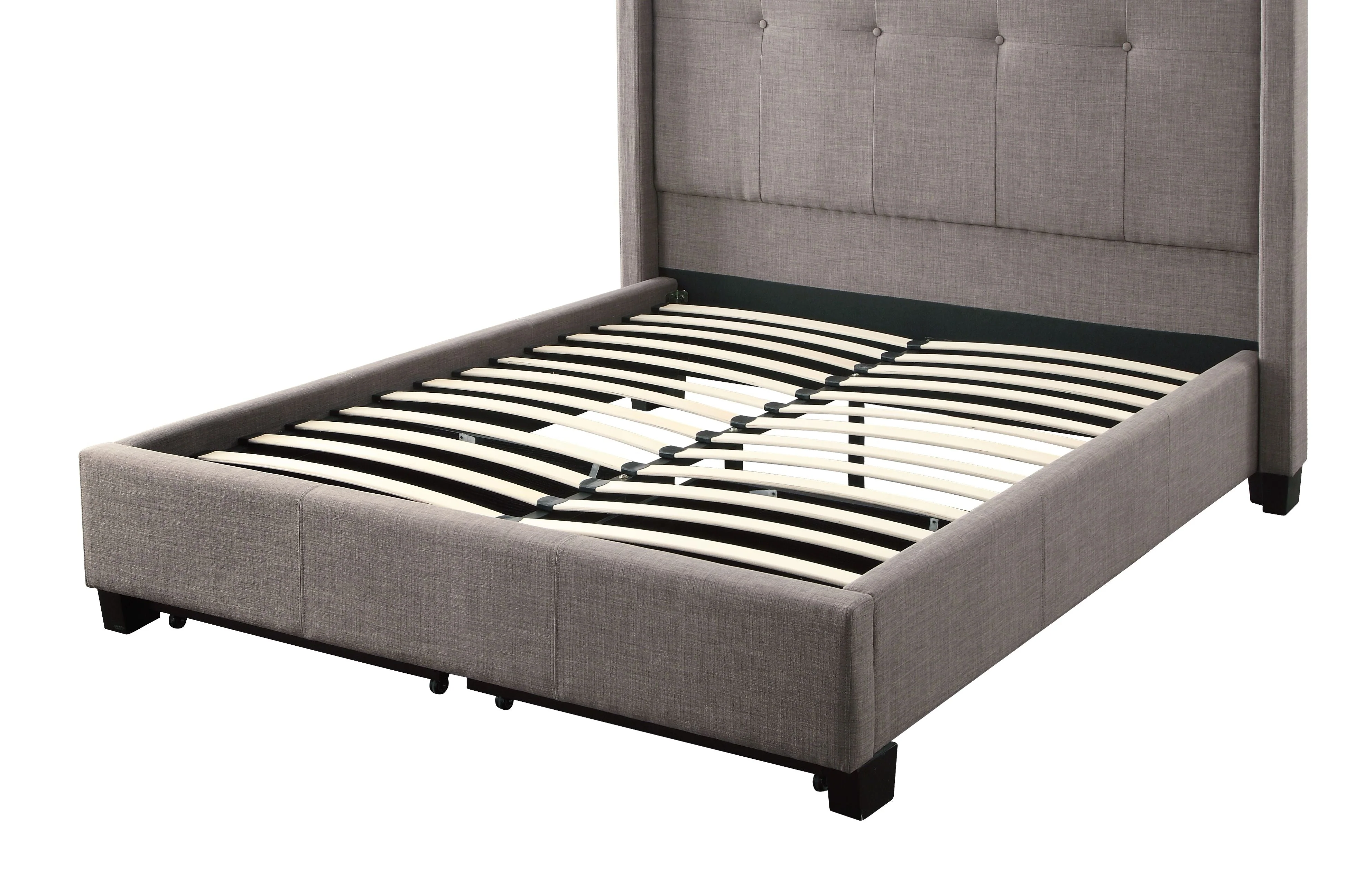 Madeleine Wingback Upholstered Platform Storage Bed - Image 8