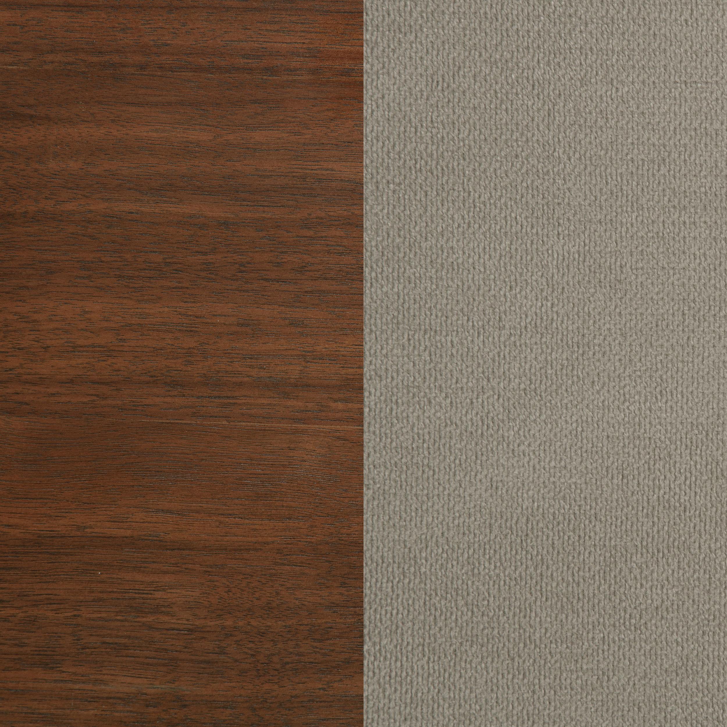 Maderia 57-inch Upholstered California King Panel Bed Walnut - Image 9