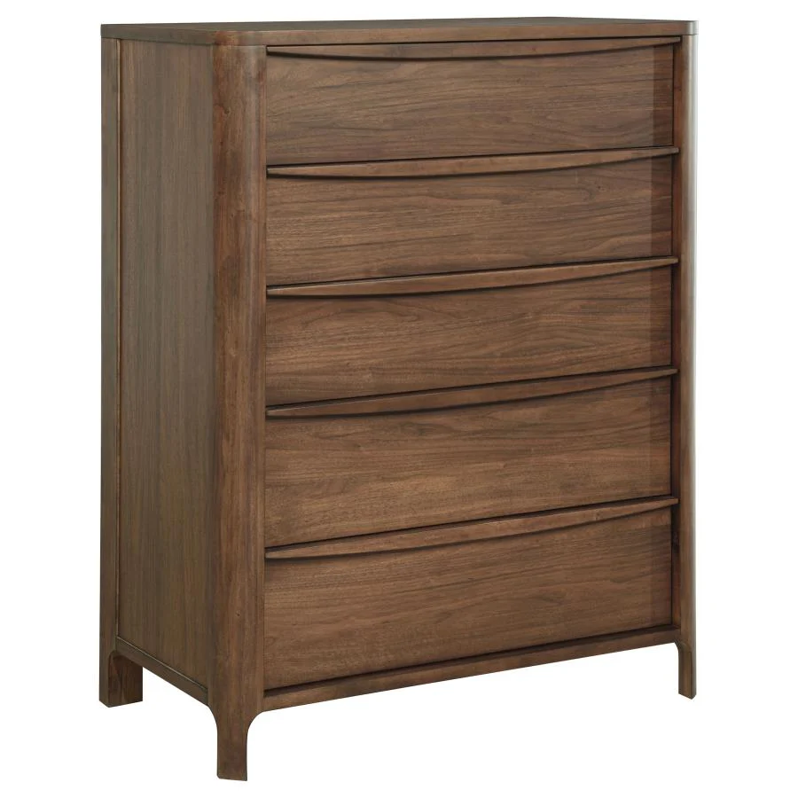 Maderia Walnut 5-piece Queen Bedroom Set - Image 11