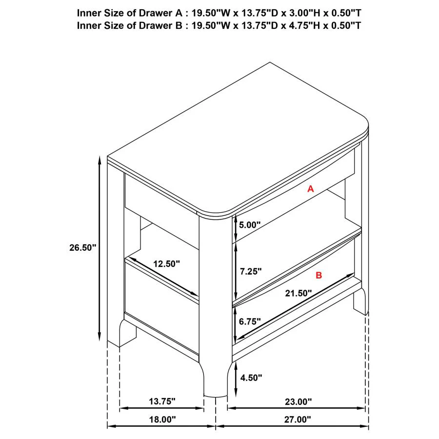 Maderia Walnut 5-piece Queen Bedroom Set - Image 17