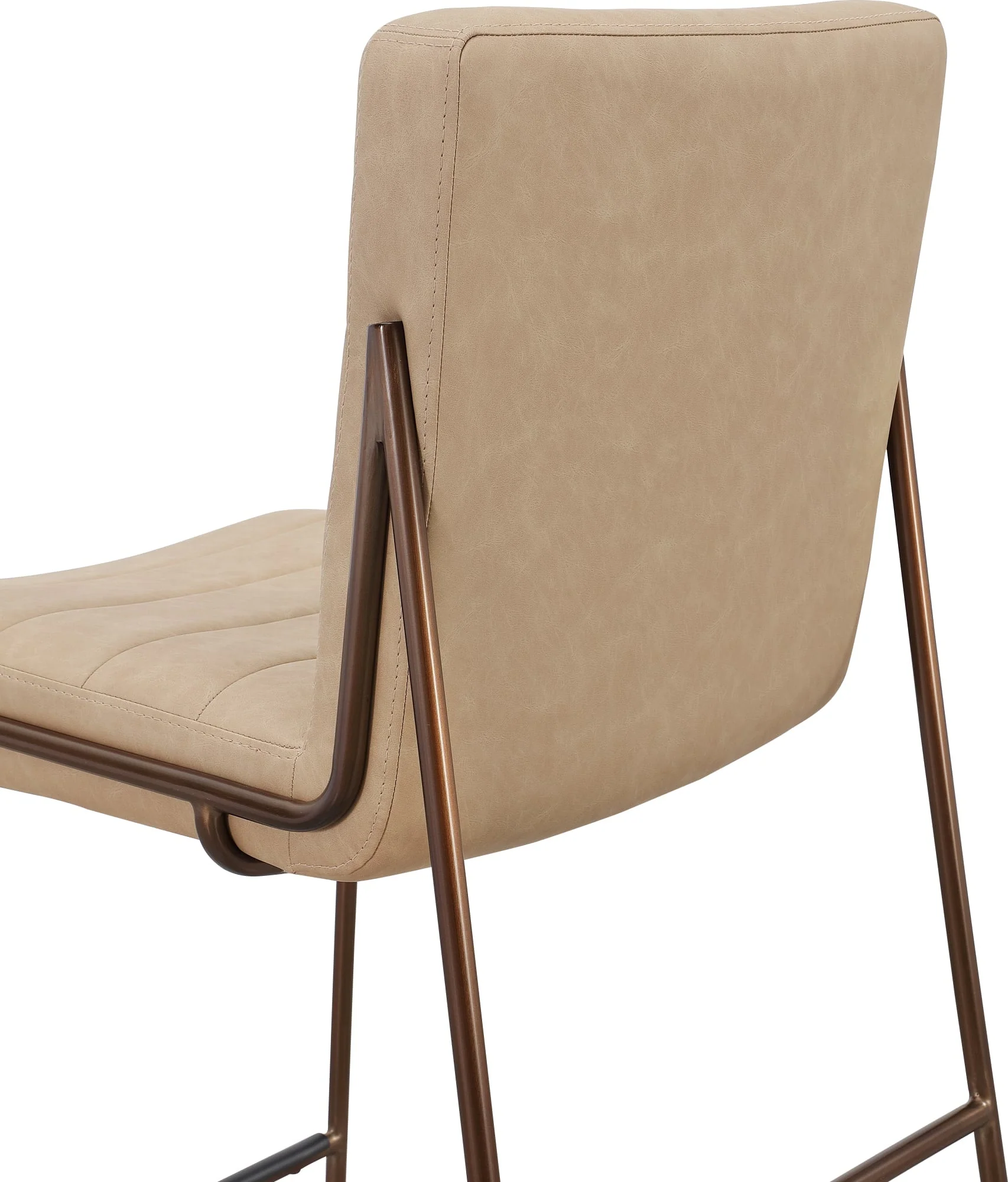 Madison Honey/Light Bronze Metal Frame Bar Stool - Image 5
