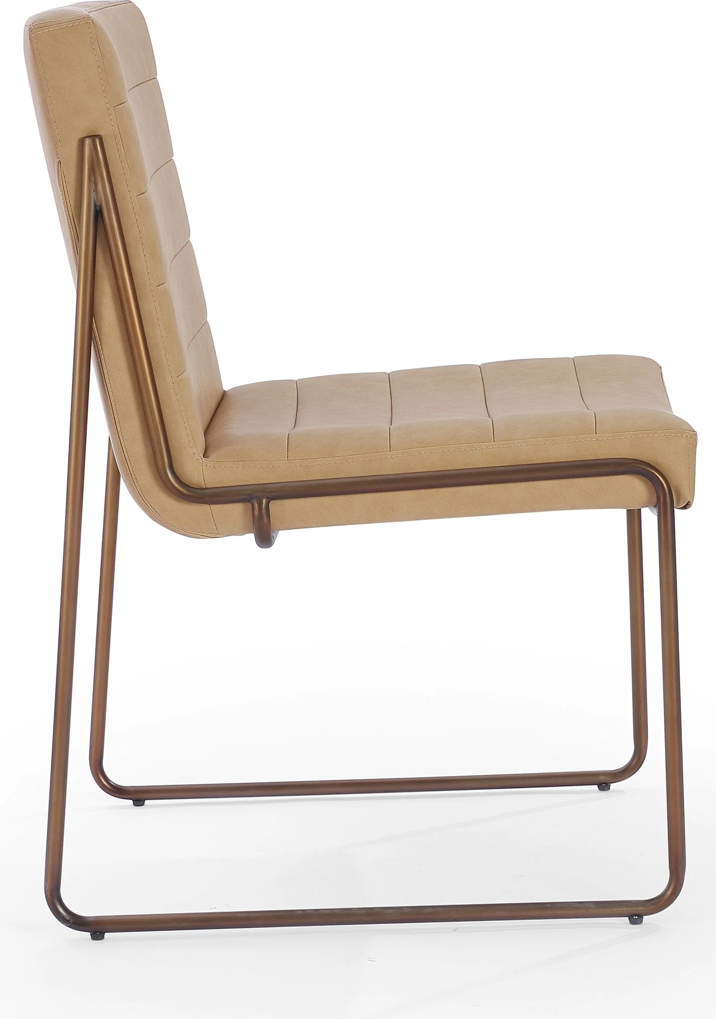 Madison Honey/Light Bronze Metal Frame Dining Chair (Set of 2) - Image 3
