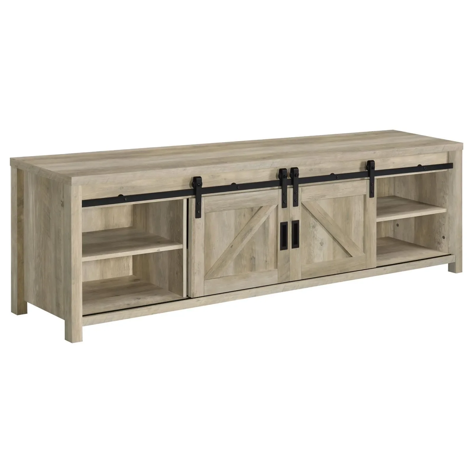Madra Rectangular TV Console with 2 Sliding Doors - Image 5