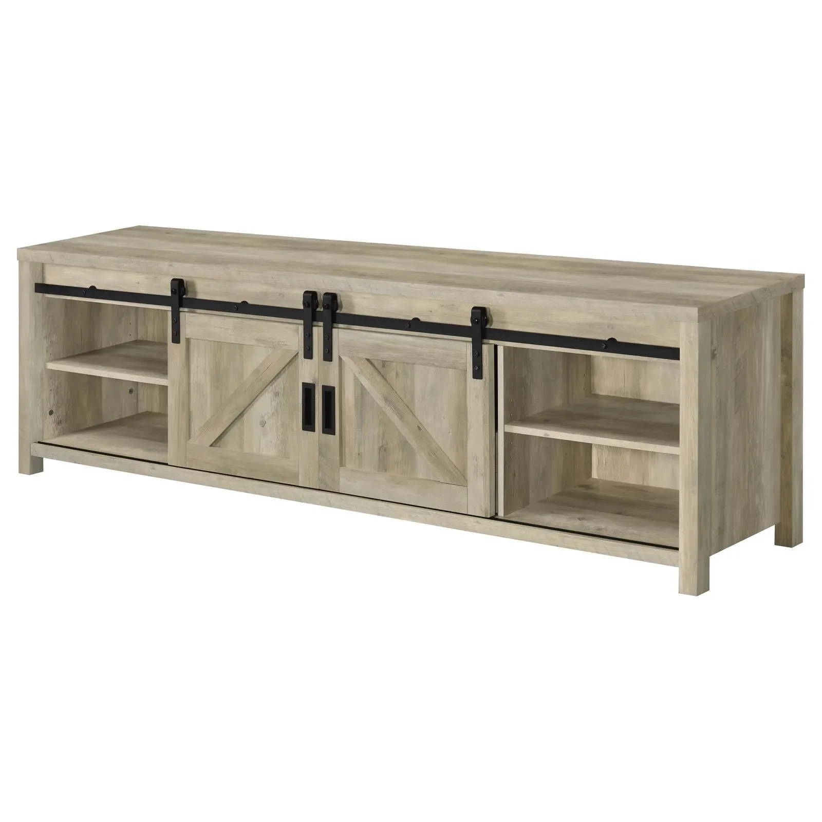 Madra Rectangular TV Console with 2 Sliding Doors - Image 7