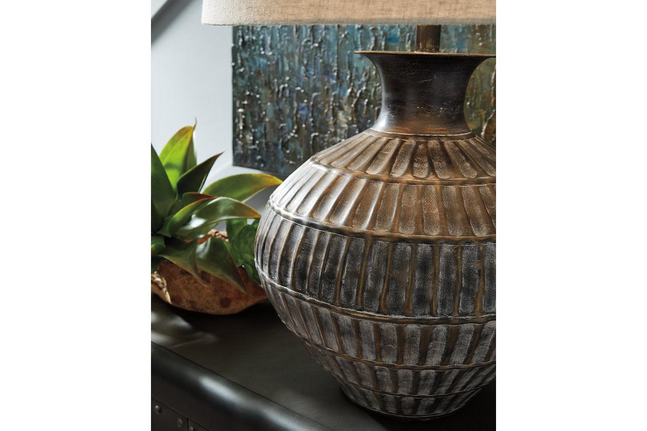 Magan Antique Bronze Finish Table Lamp - Image 4